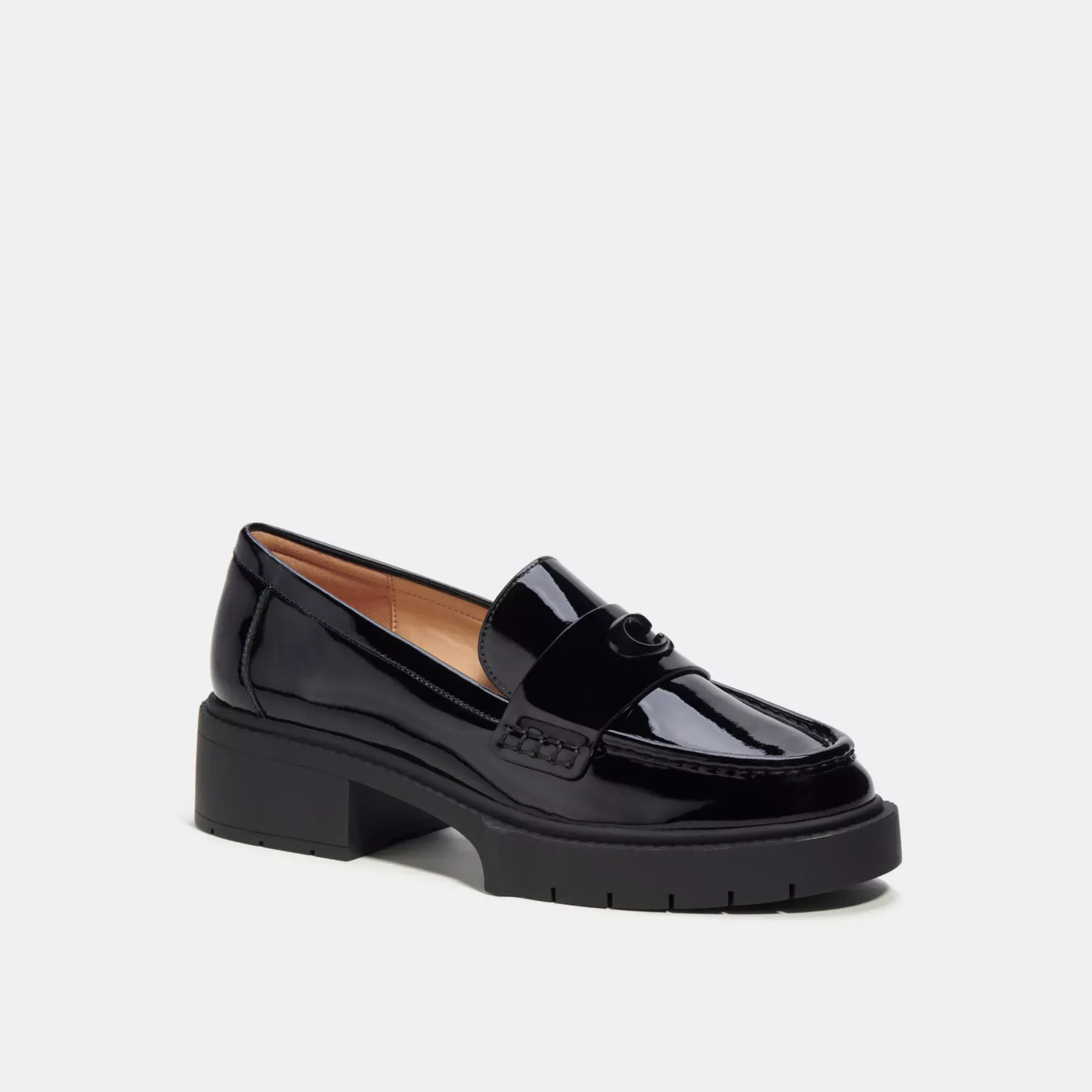Leah Loafer Black Patent