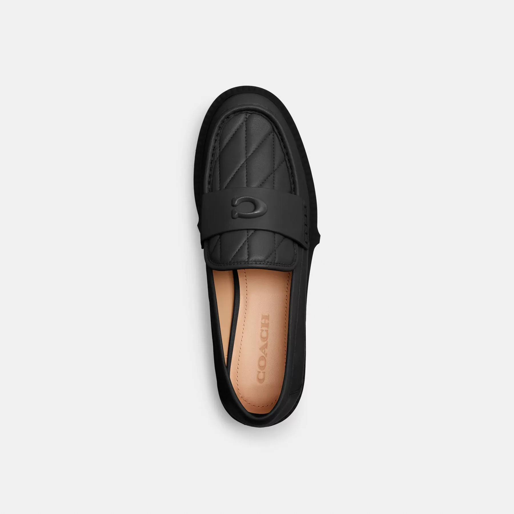 Leah Loafer With Quilting Black Leah Loafer With Quilting Black