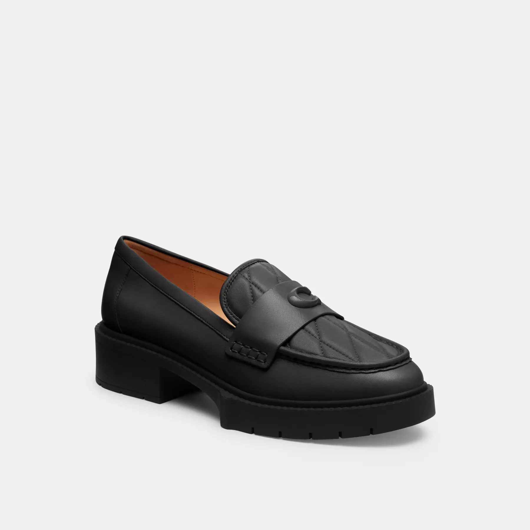 Leah Loafer With Quilting Black