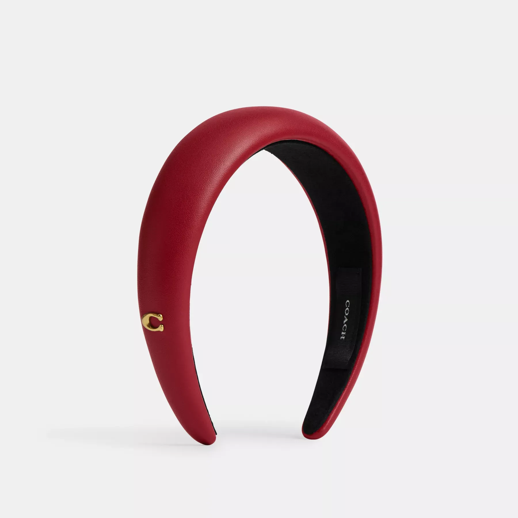 Leather Headband Ruby