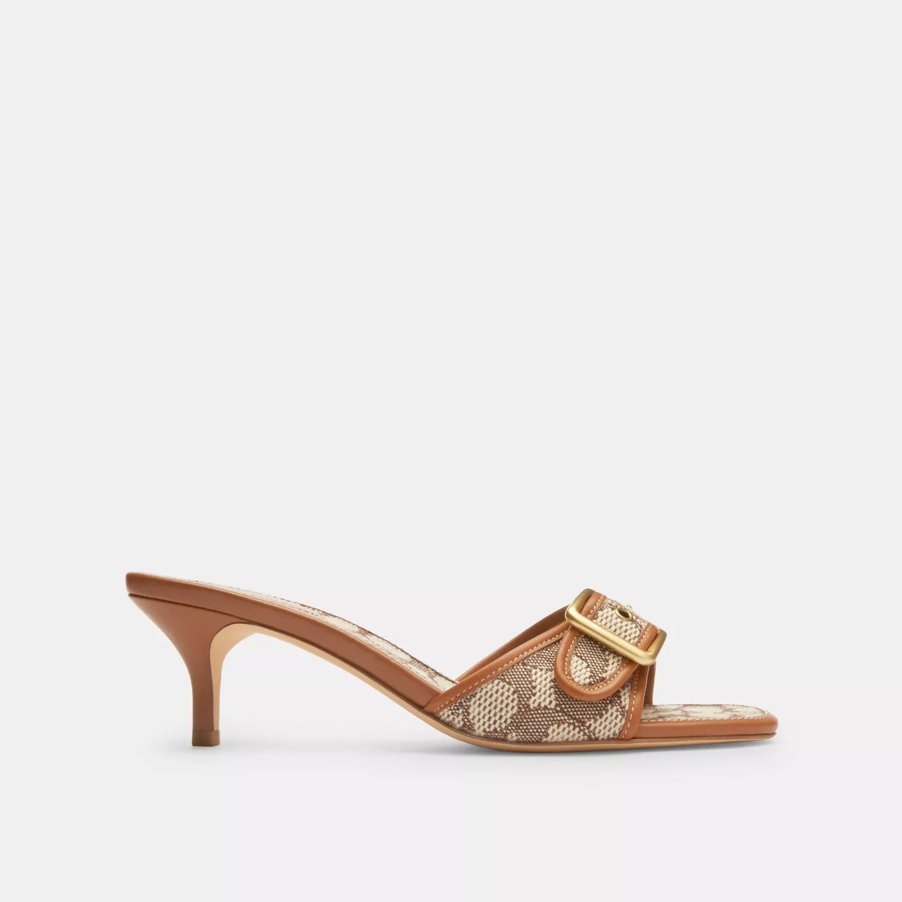 Margot Sandal In Signature Textile Jacquard Cocoa/Burnished Amber