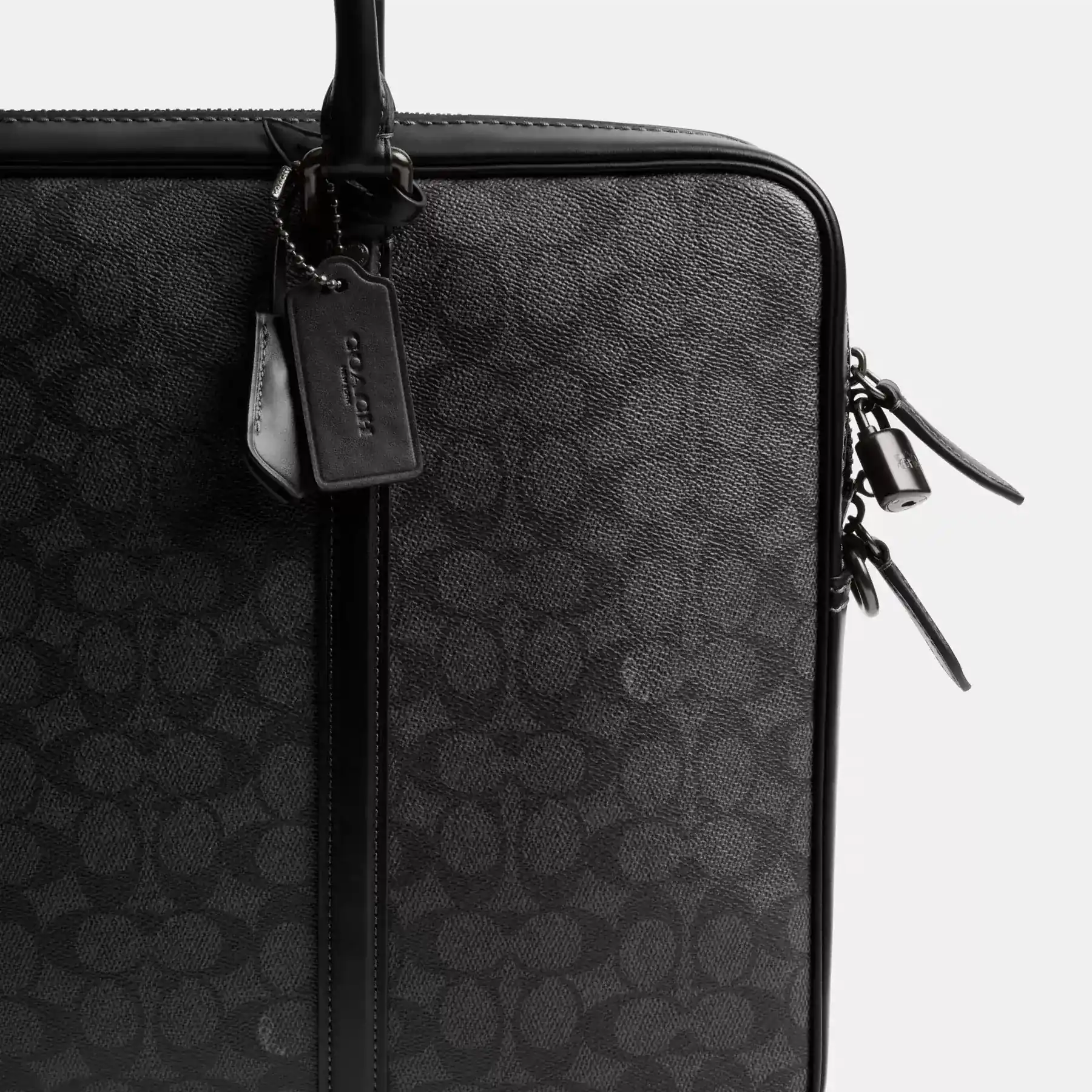 Metropolitan Workbag In Signature Canvas Charcoal Metropolitan Workbag In Signature Canvas Charcoal