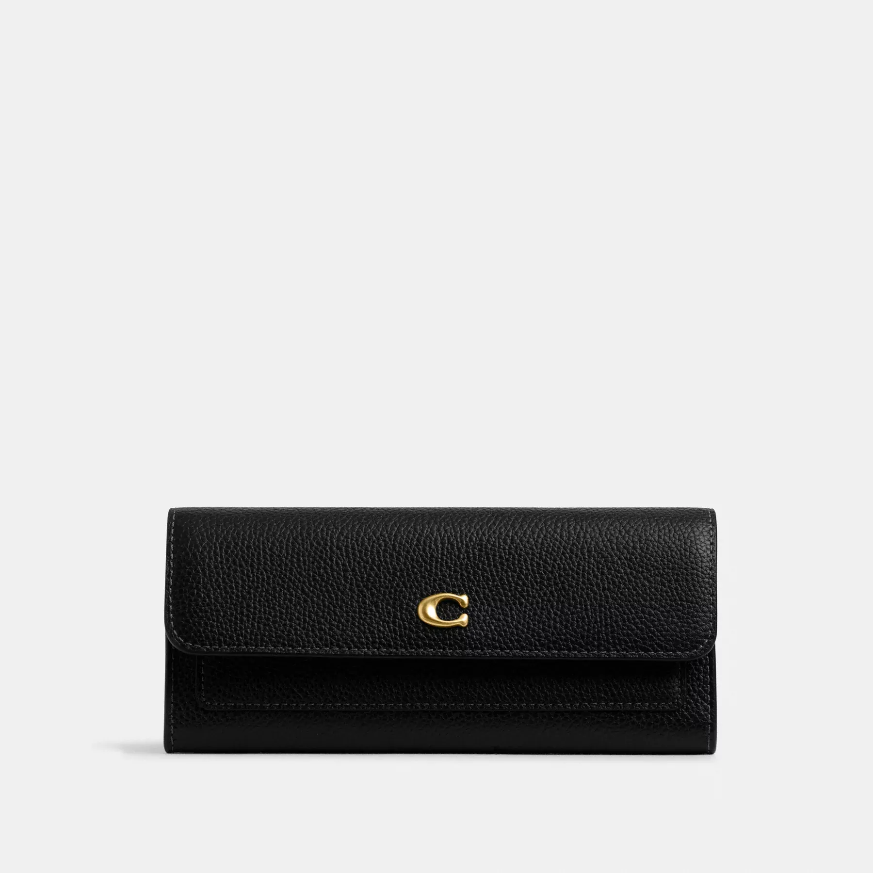 Mila Long Flap Wallet Black