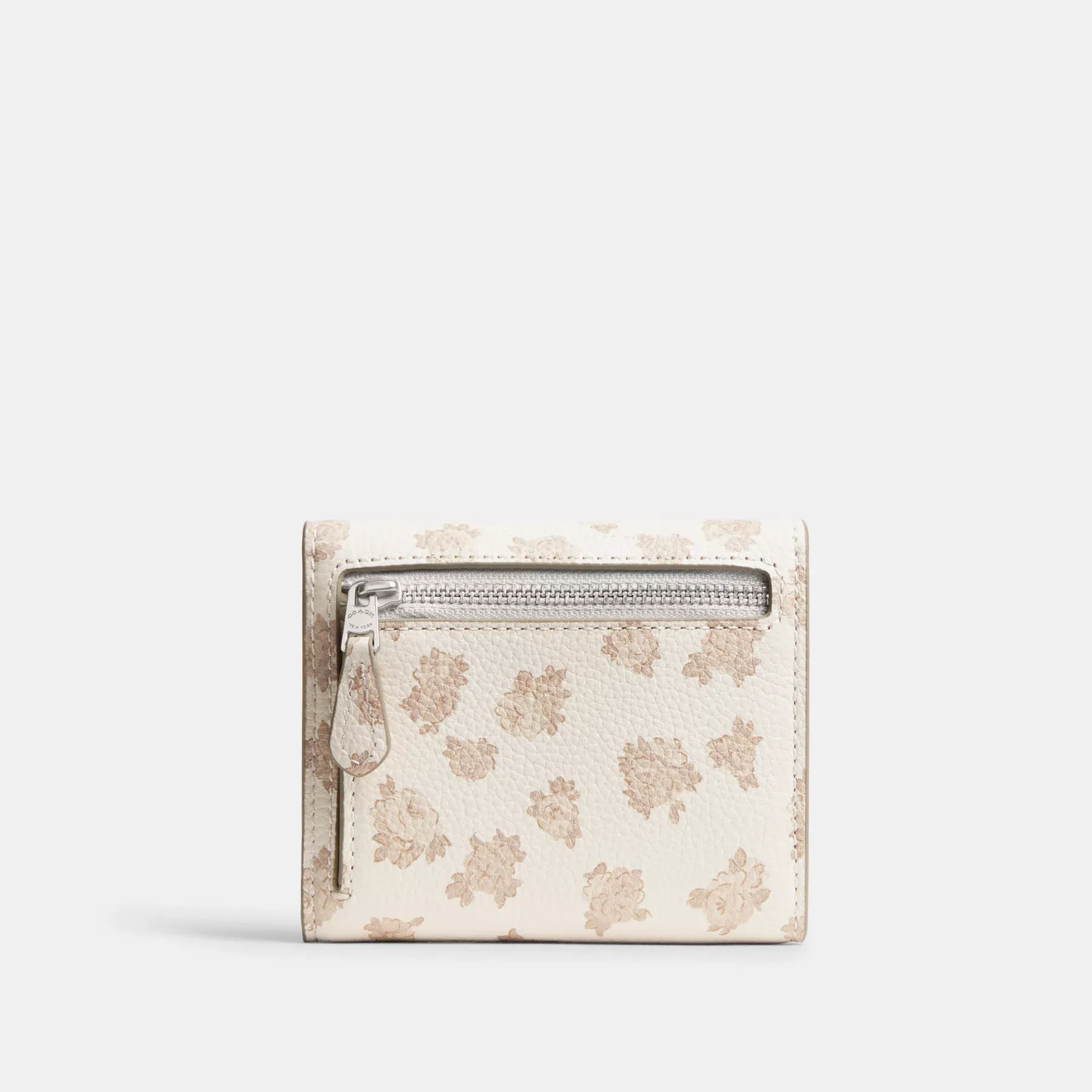 Mila Small Flap Wallet With Floral Print Chalk Multi