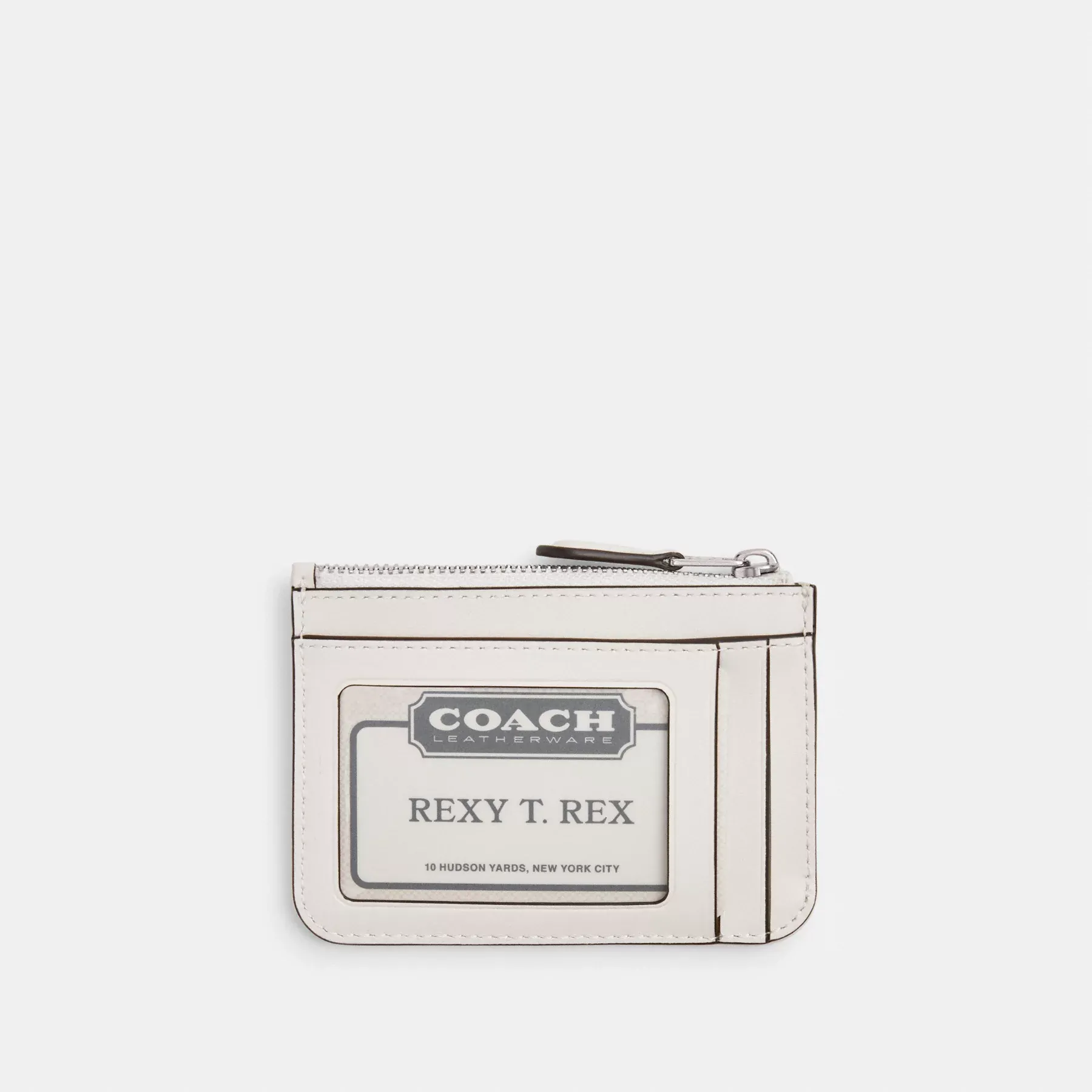 Mini Skinny Id Case In Signature Canvas White Chalk Mini Skinny Id Case In Signature Canvas White Chalk