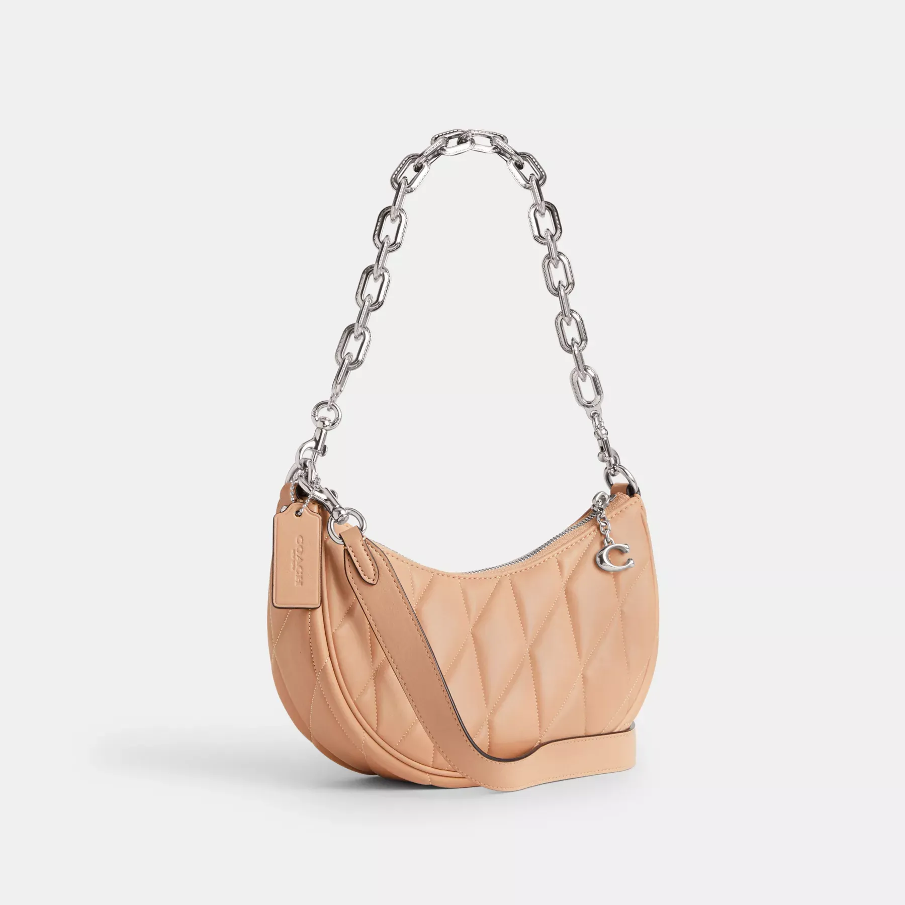 Mira Shoulder Bag With Pillow Quilting Buff