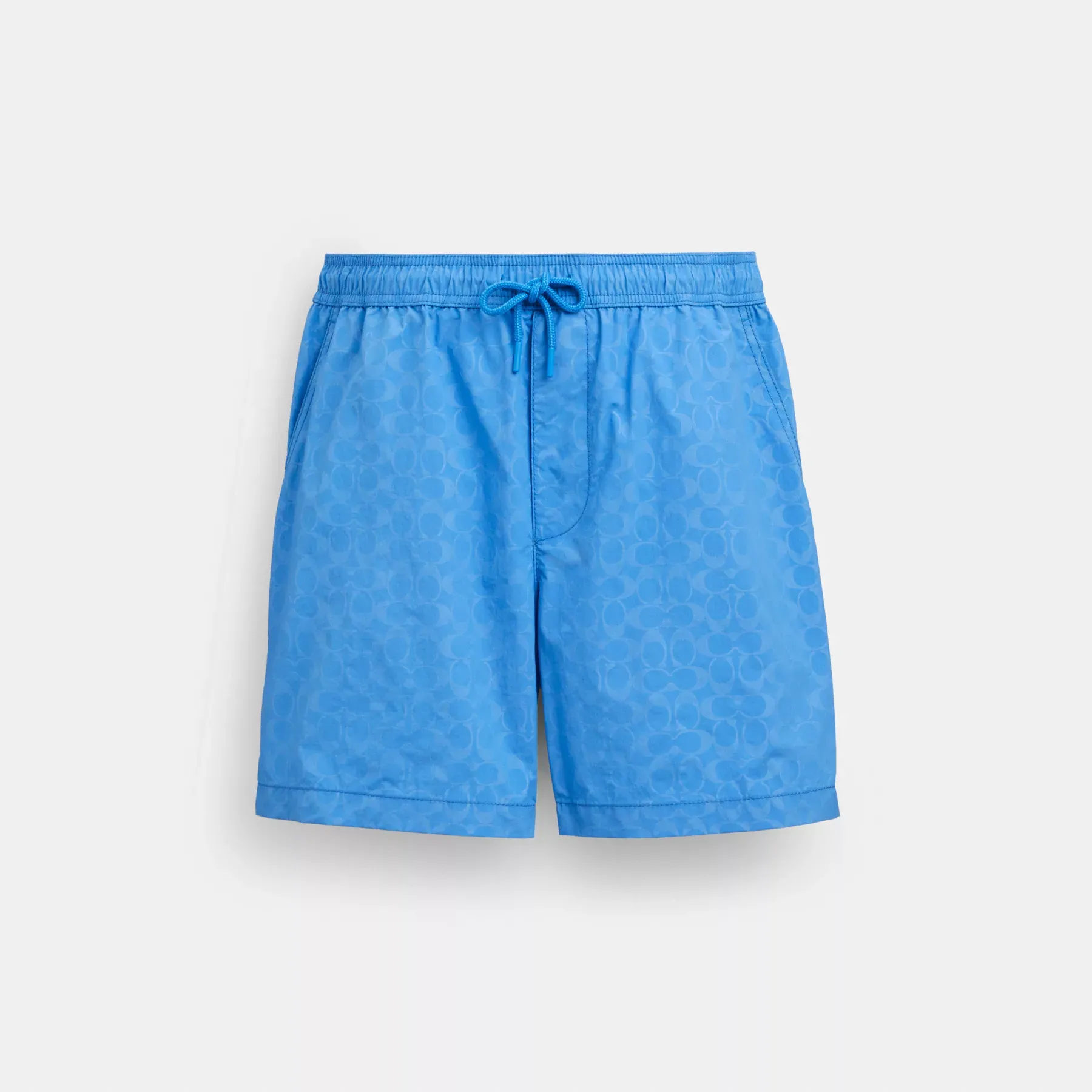 Monochrome Shorts In Recycled Nylon Blue