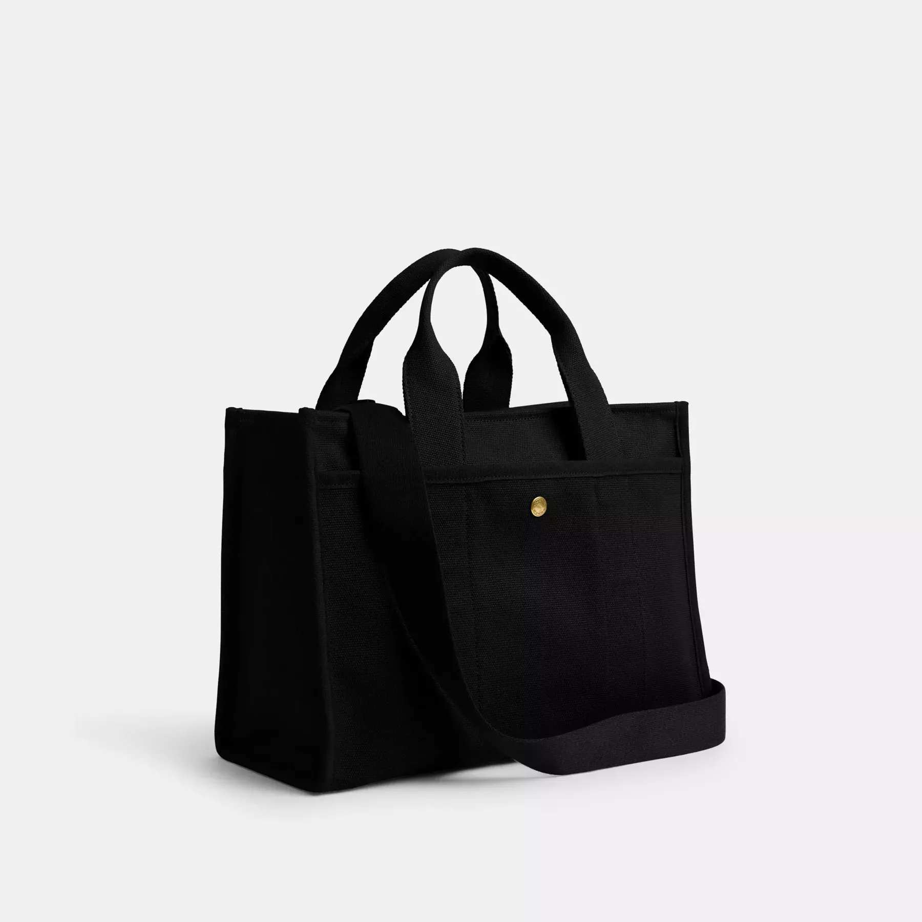 New Year Cargo Tote Bag With Coach Snake Script Black