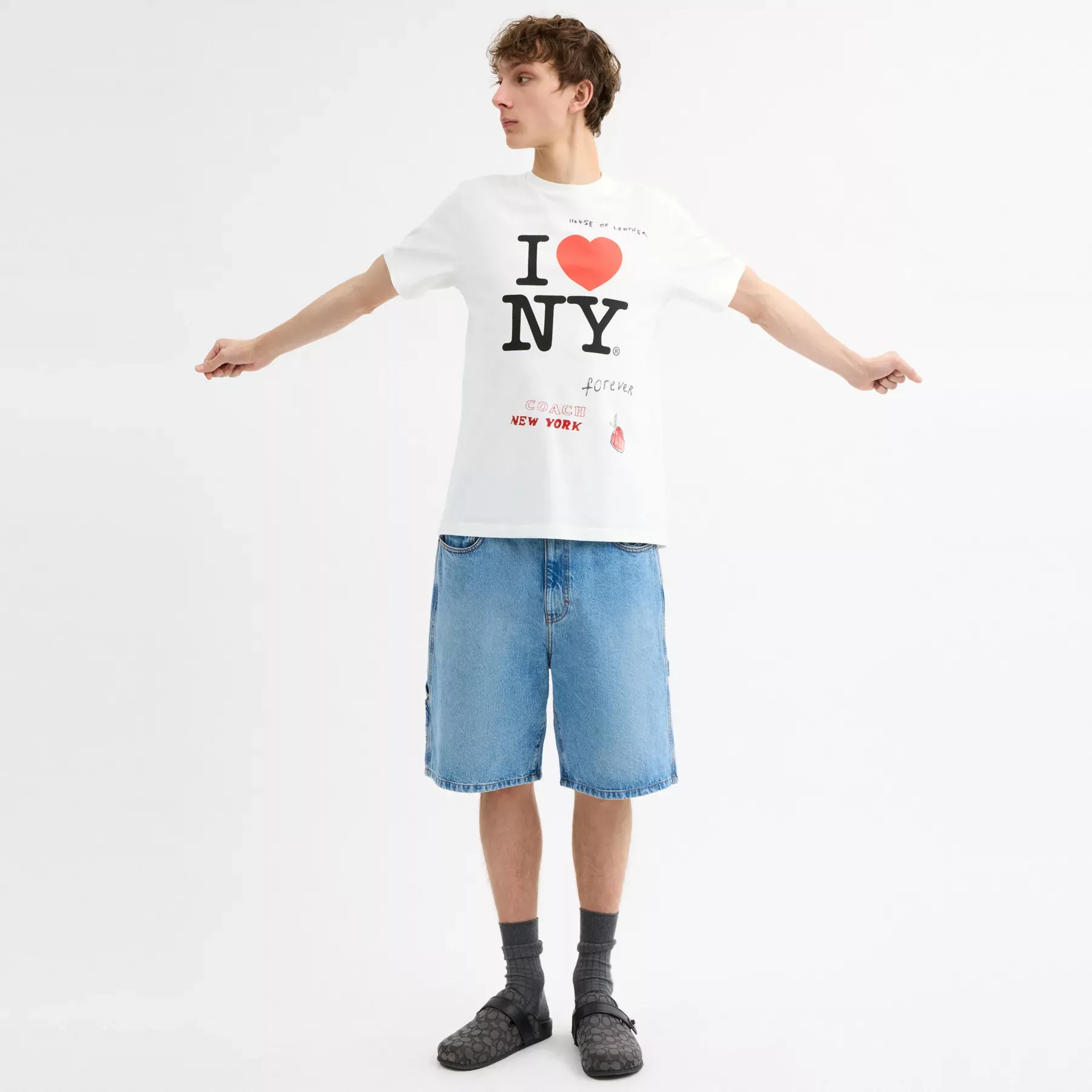New York T-Shirt White Multi