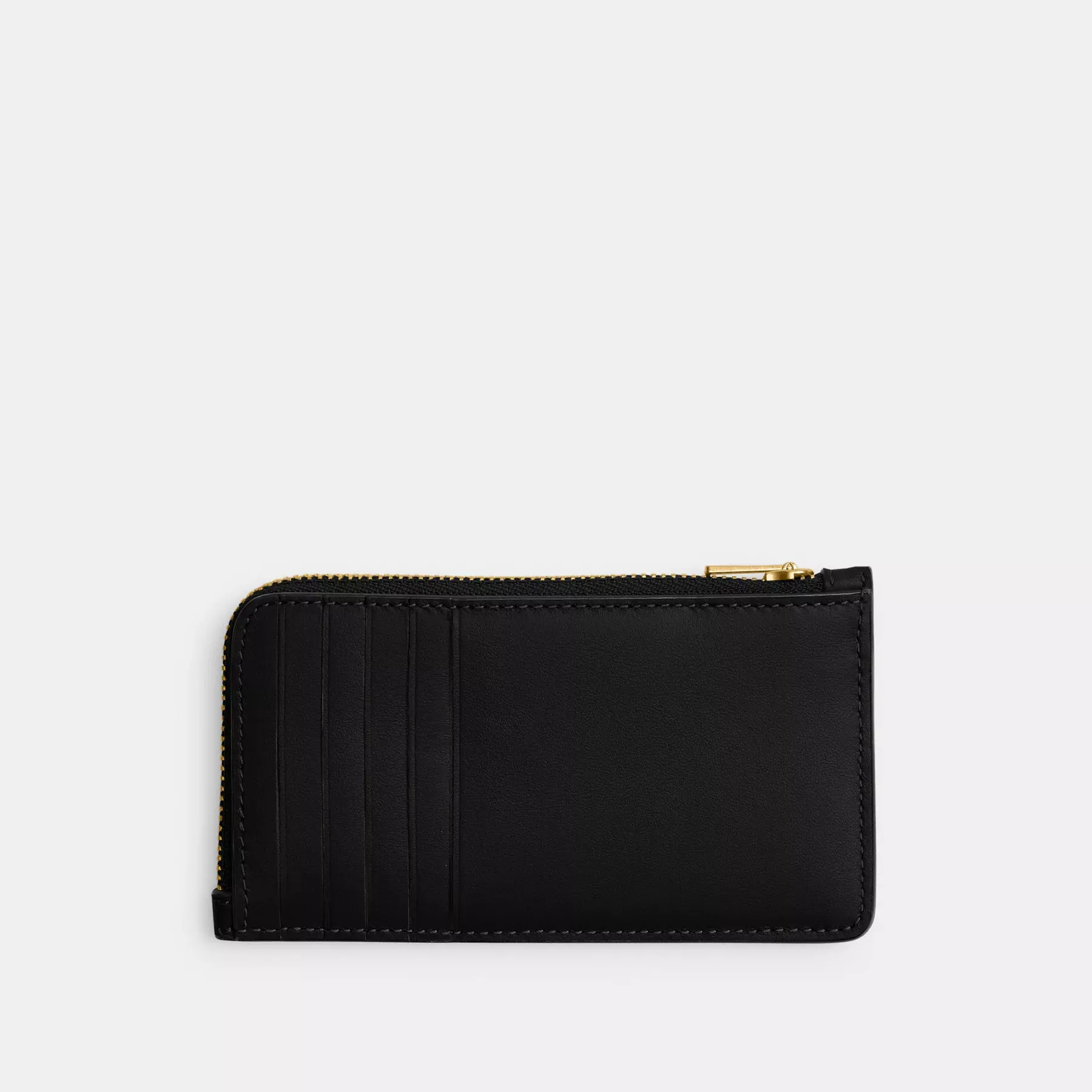 New York Zip Card Case Black