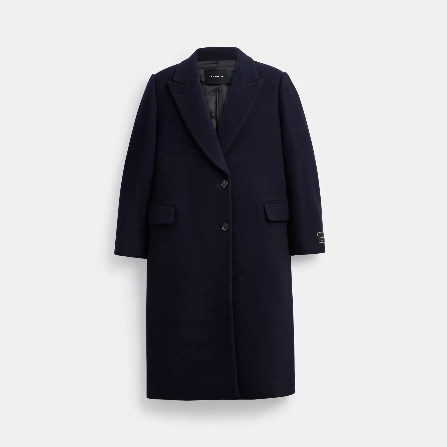 Oversized Wool Coat Navy