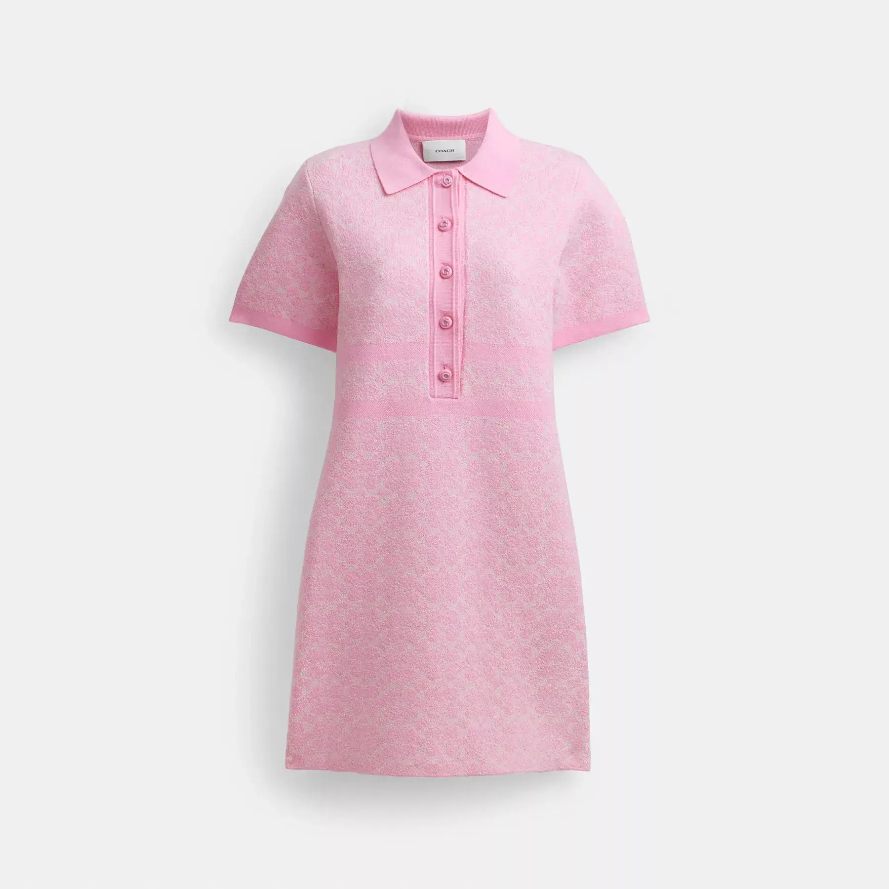 Polo Sweater Dress Pink Signature