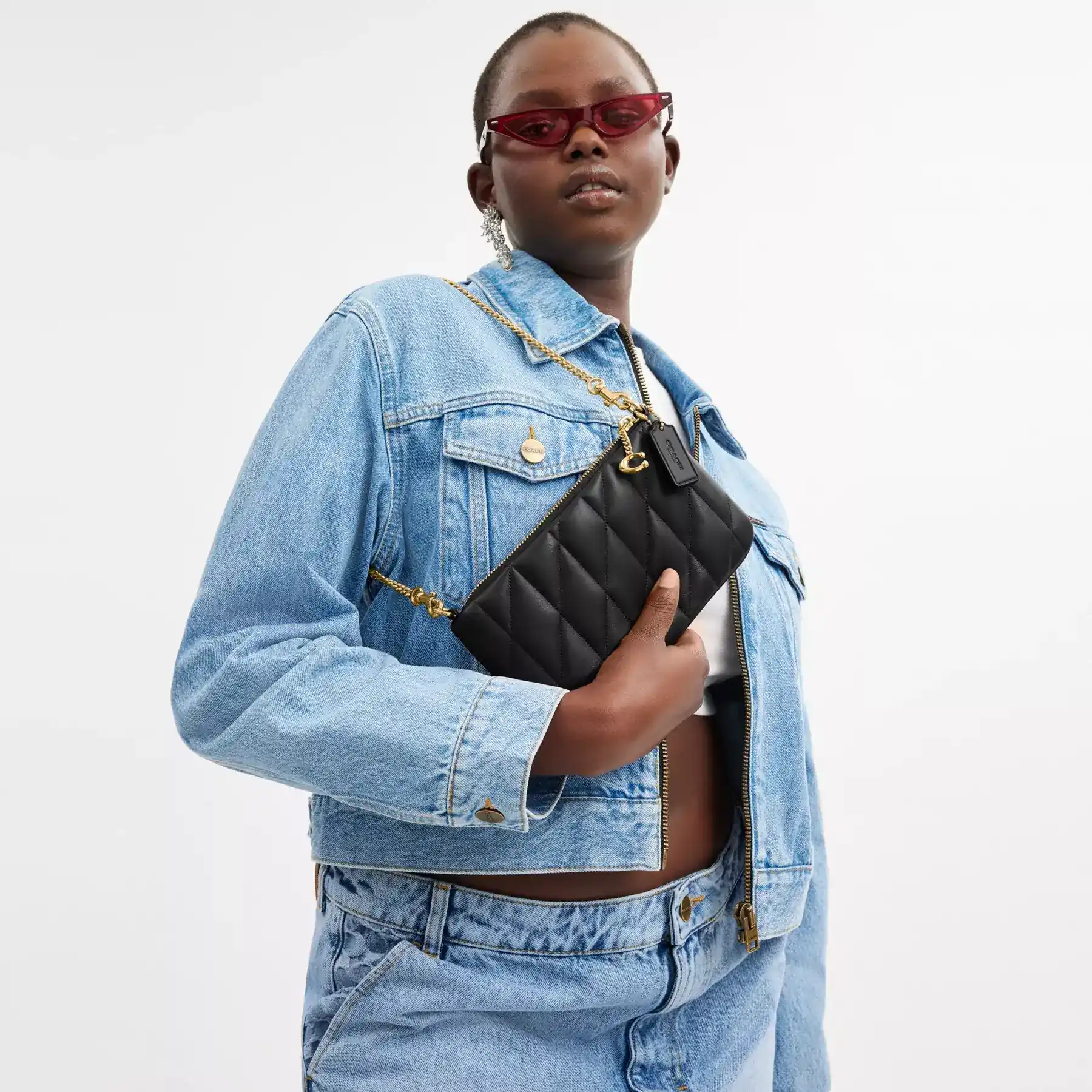 Pouch Bag With Pillow Quilting Black Pouch Bag With Pillow Quilting Black