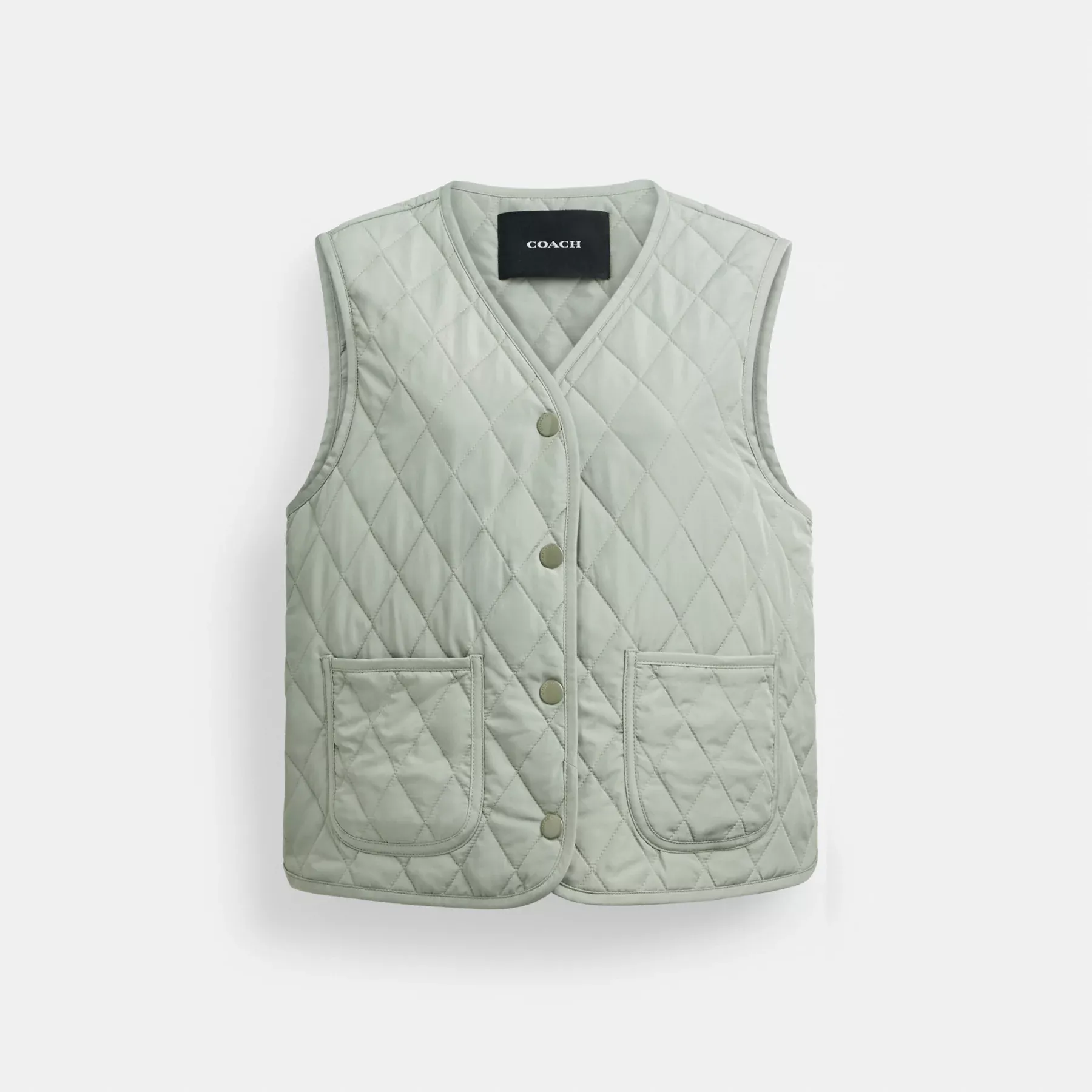 Quilted Vest Green