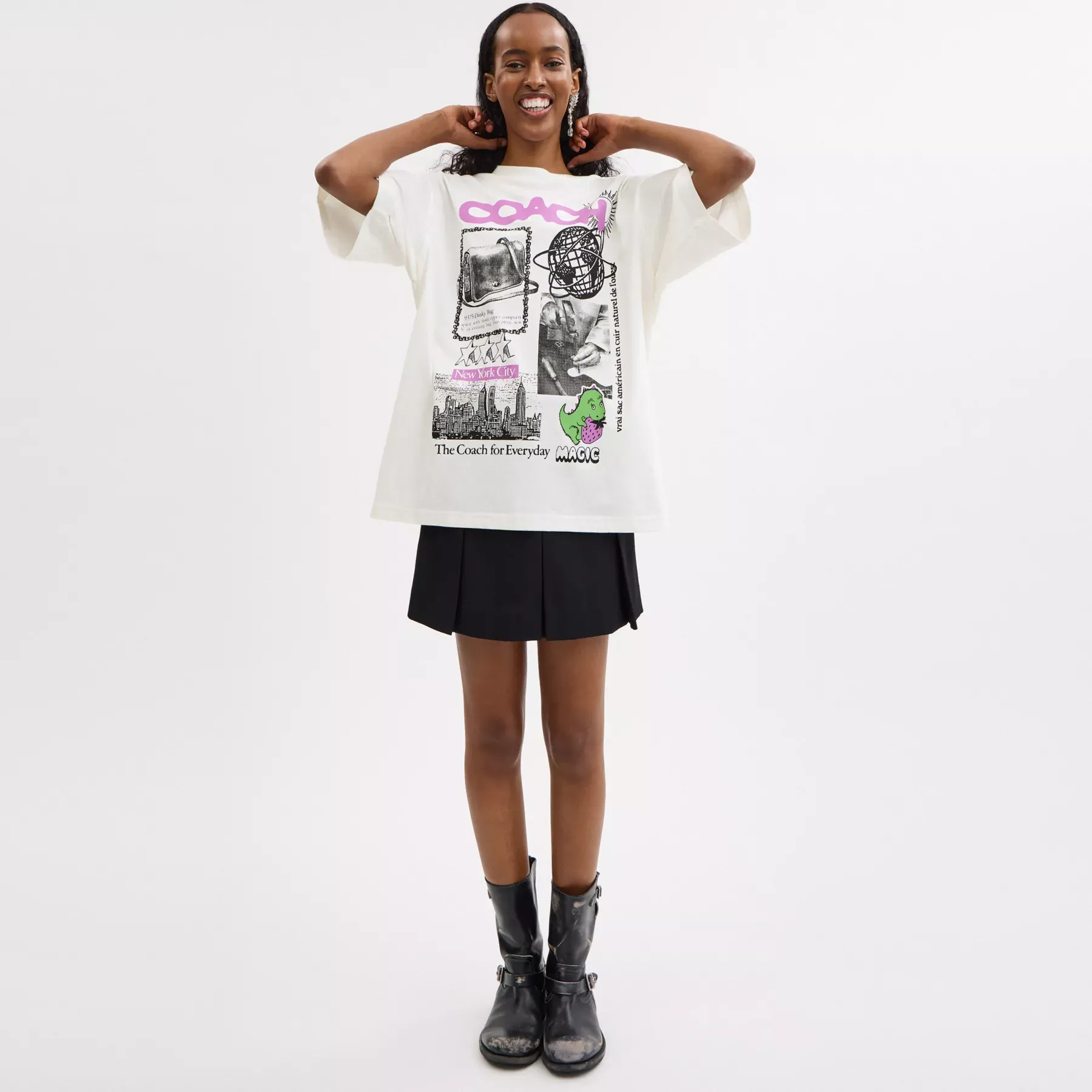 Relaxed Graphic T-Shirt In Organic Cotton White Relaxed Graphic T-Shirt In Organic Cotton White