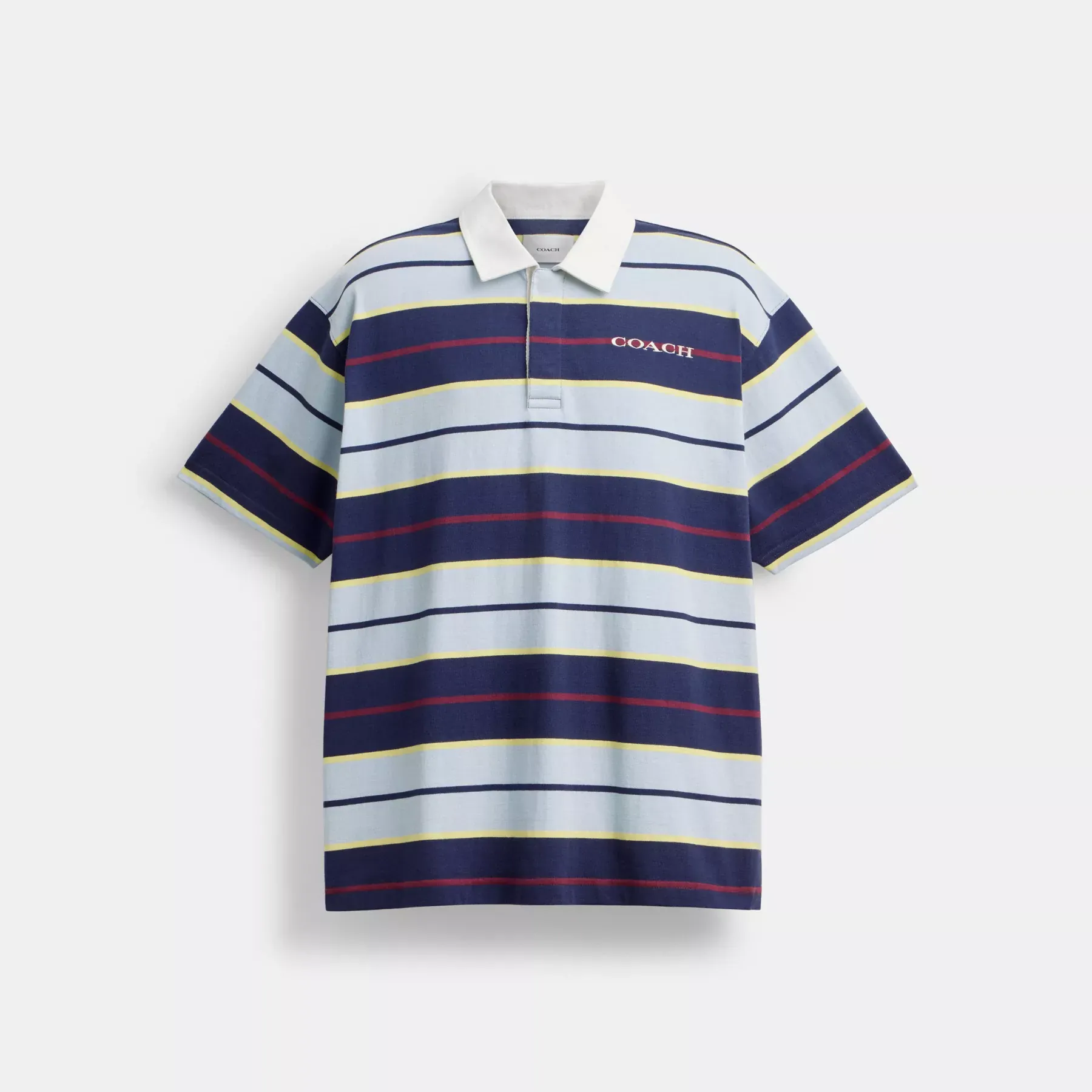 Relaxed Striped Polo Blue Stripe