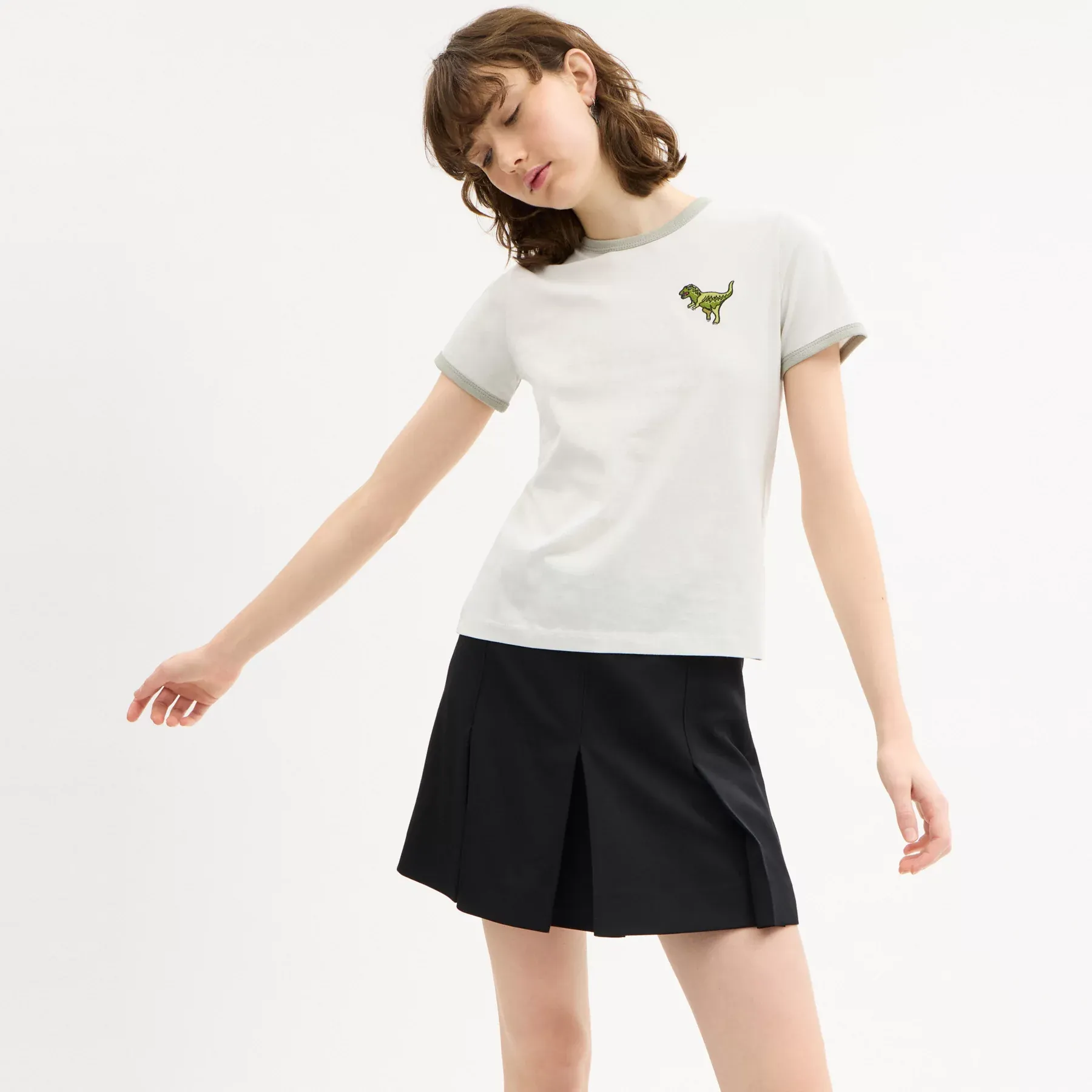 Rexy Ringer T-Shirt Light Grey Rexy Ringer T-Shirt Light Grey