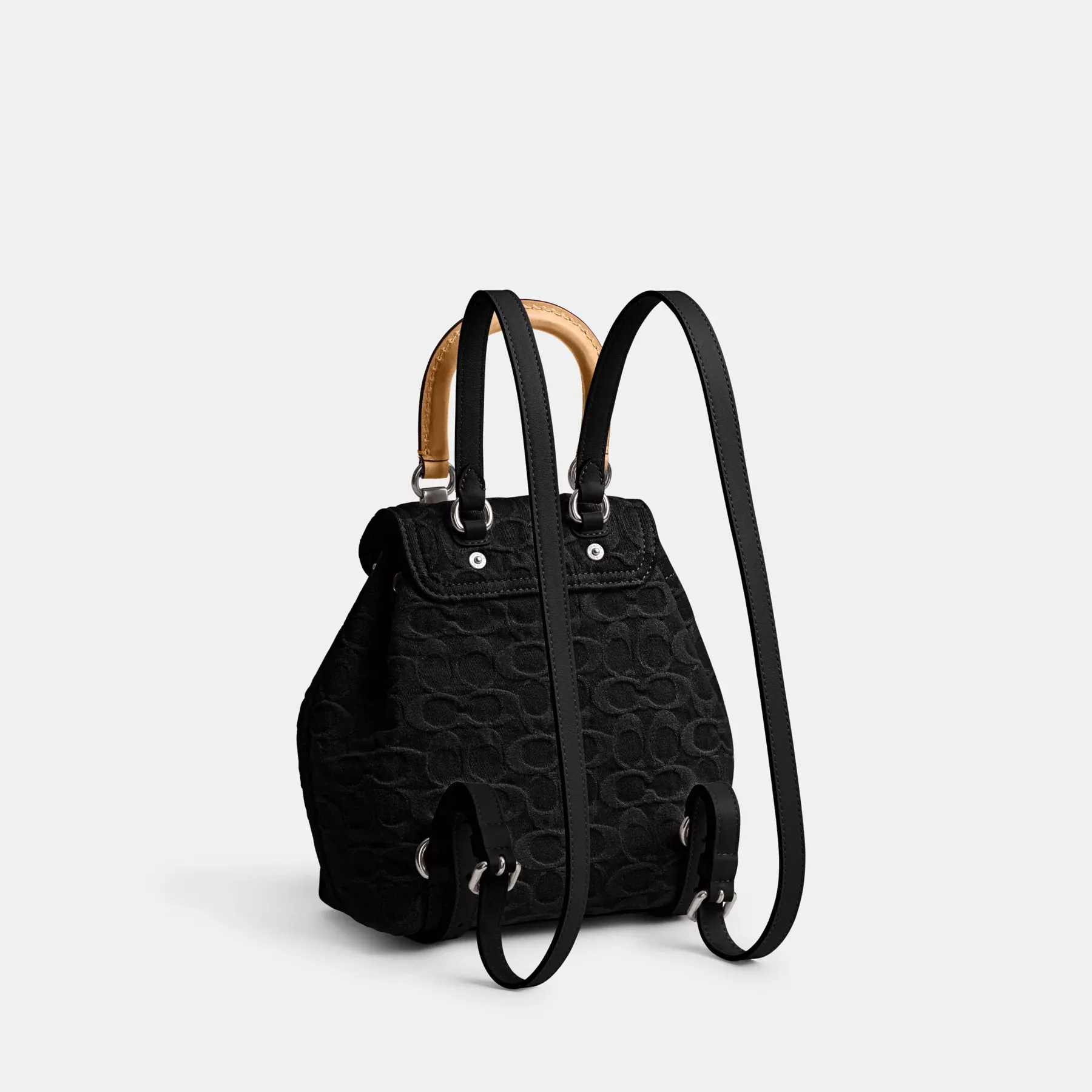 Riya Backpack 21 In Signature Denim Black