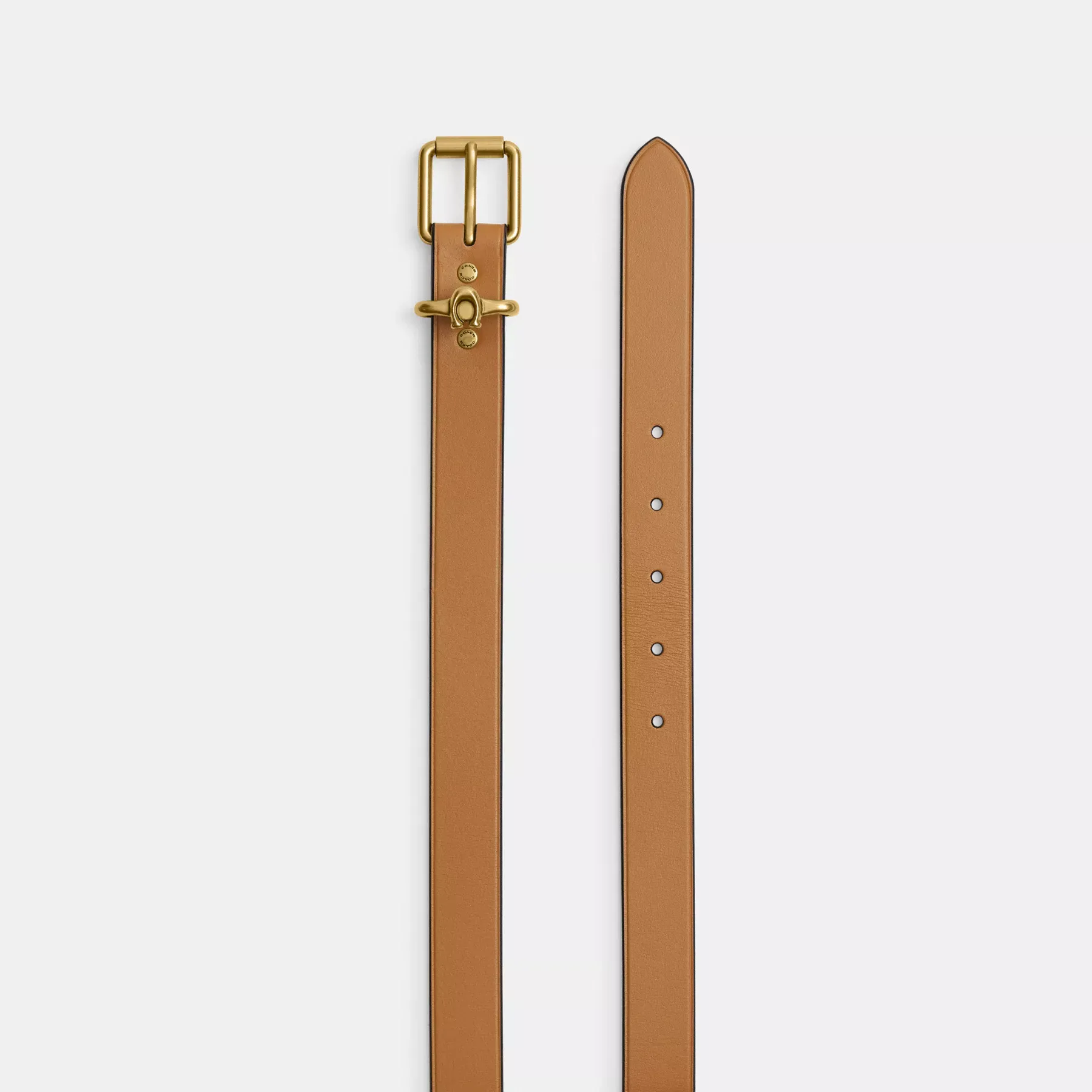 Roller Buckle Belt, 25mm Vintage Brown