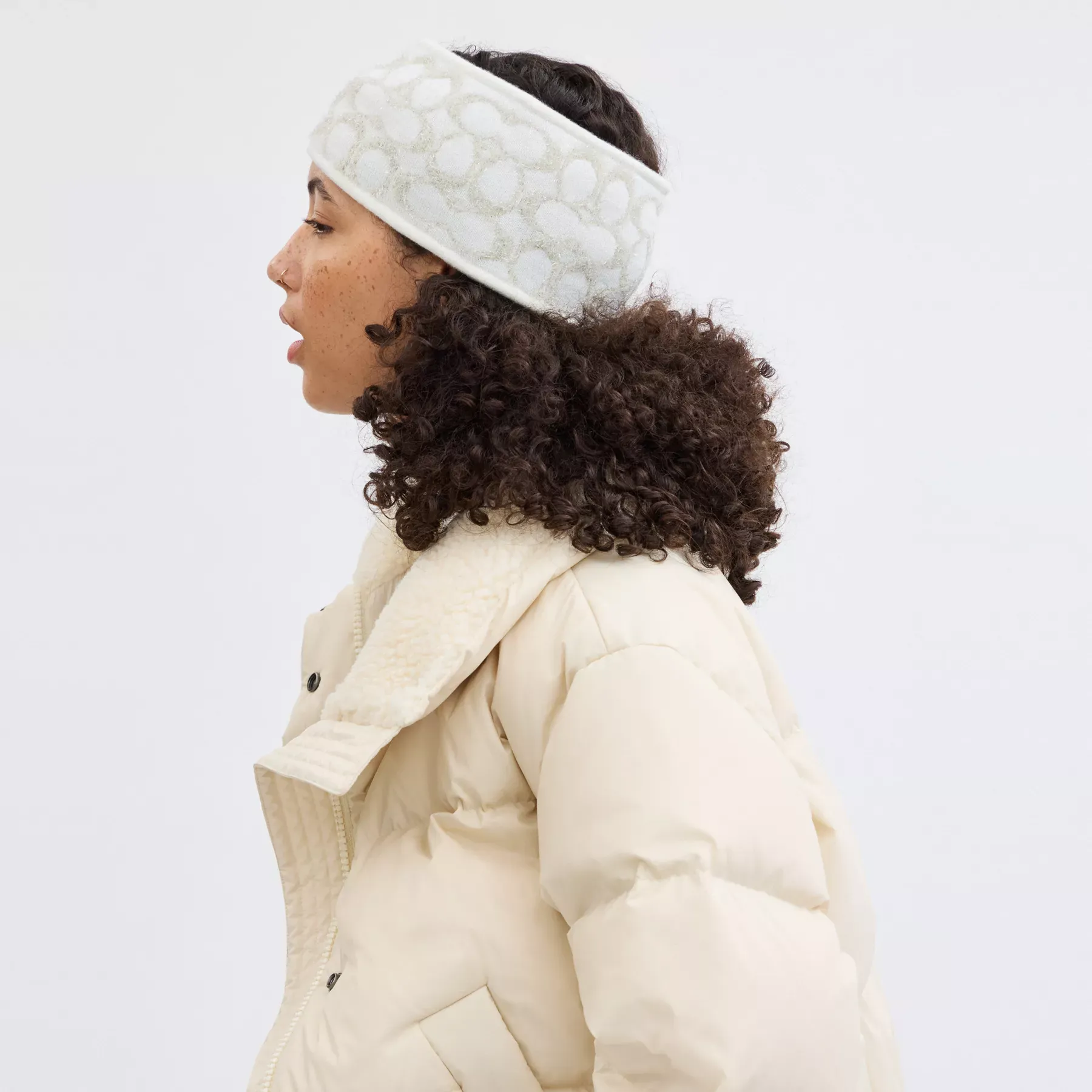 Signature Metallic Headband Chalk Signature Metallic Headband Chalk