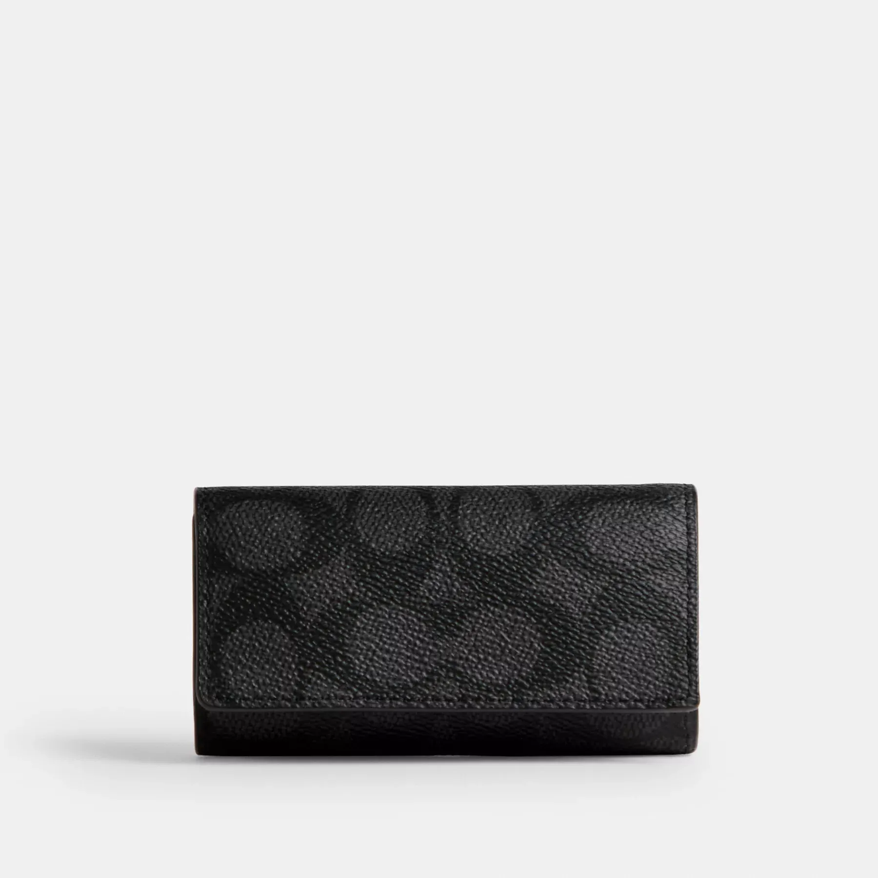 Six Ring Key Case In Signature Canvas Charcoal