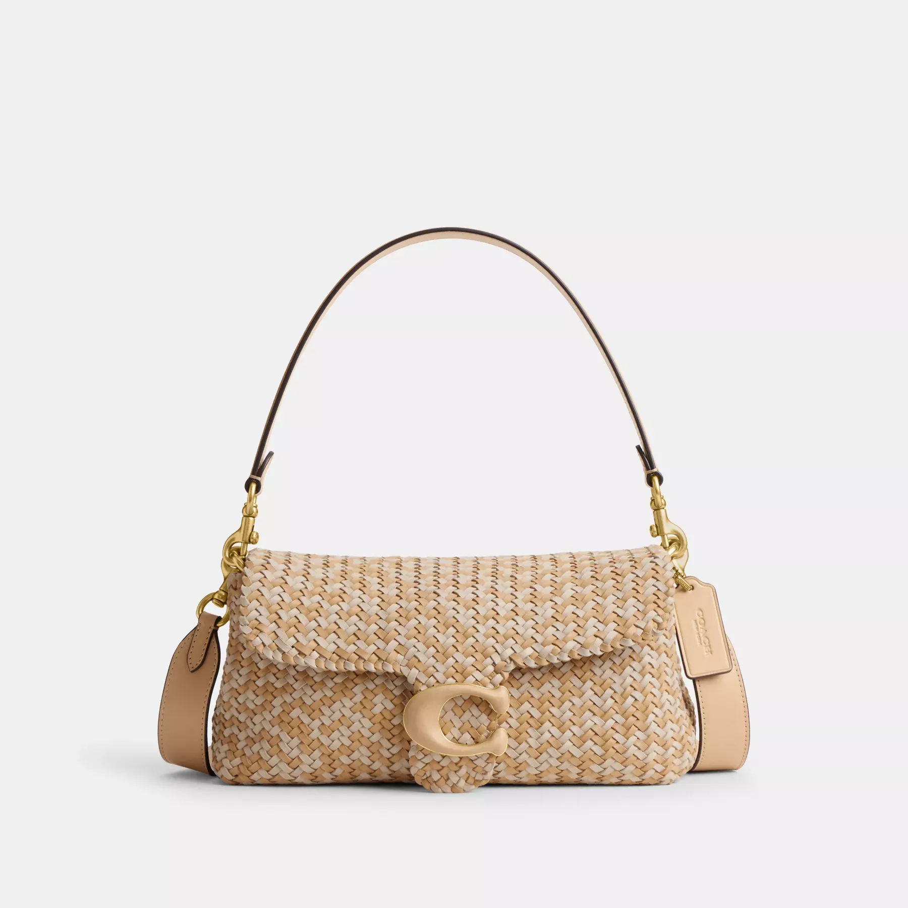 Soft Tabby Shoulder Bag Tan/Ivory