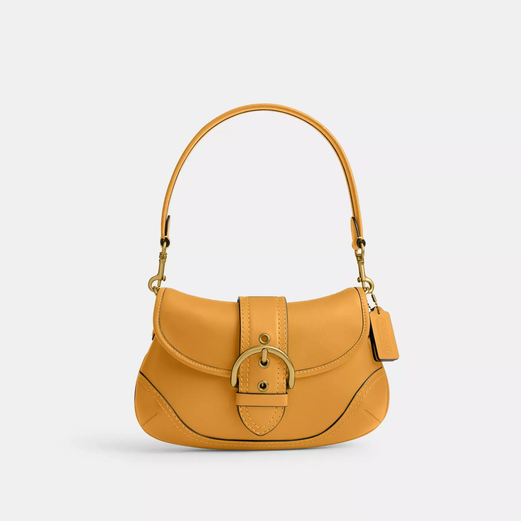 Soho Bag In Regenerative Leather Mustard Yellow