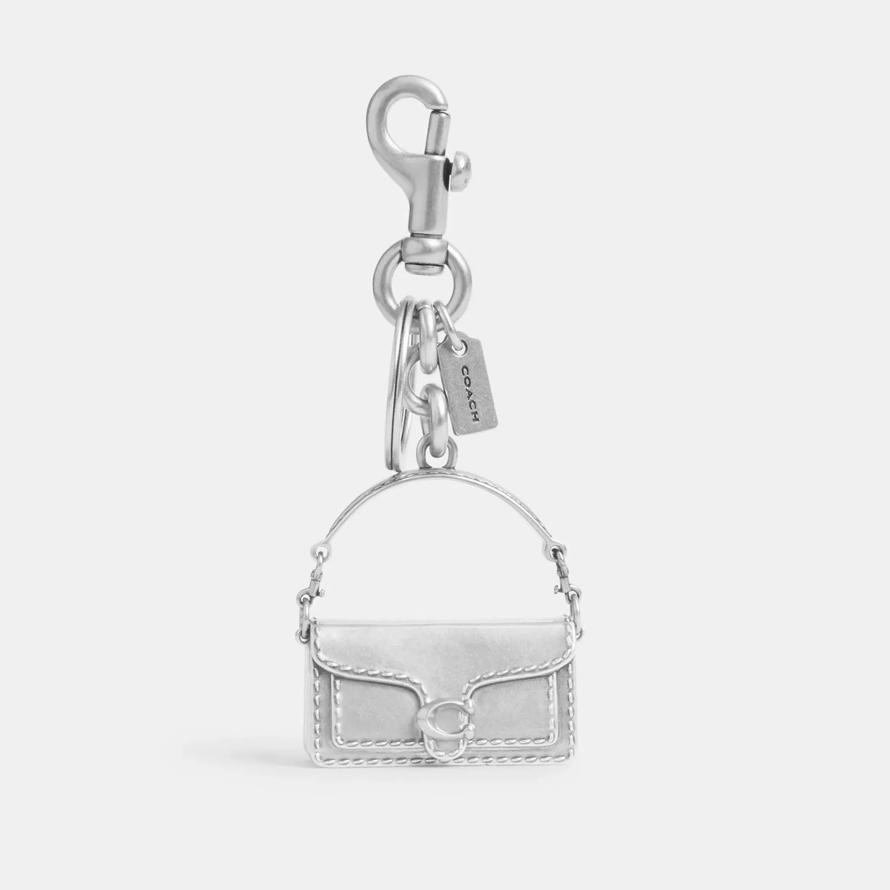 Tabby Bag Charm Silver