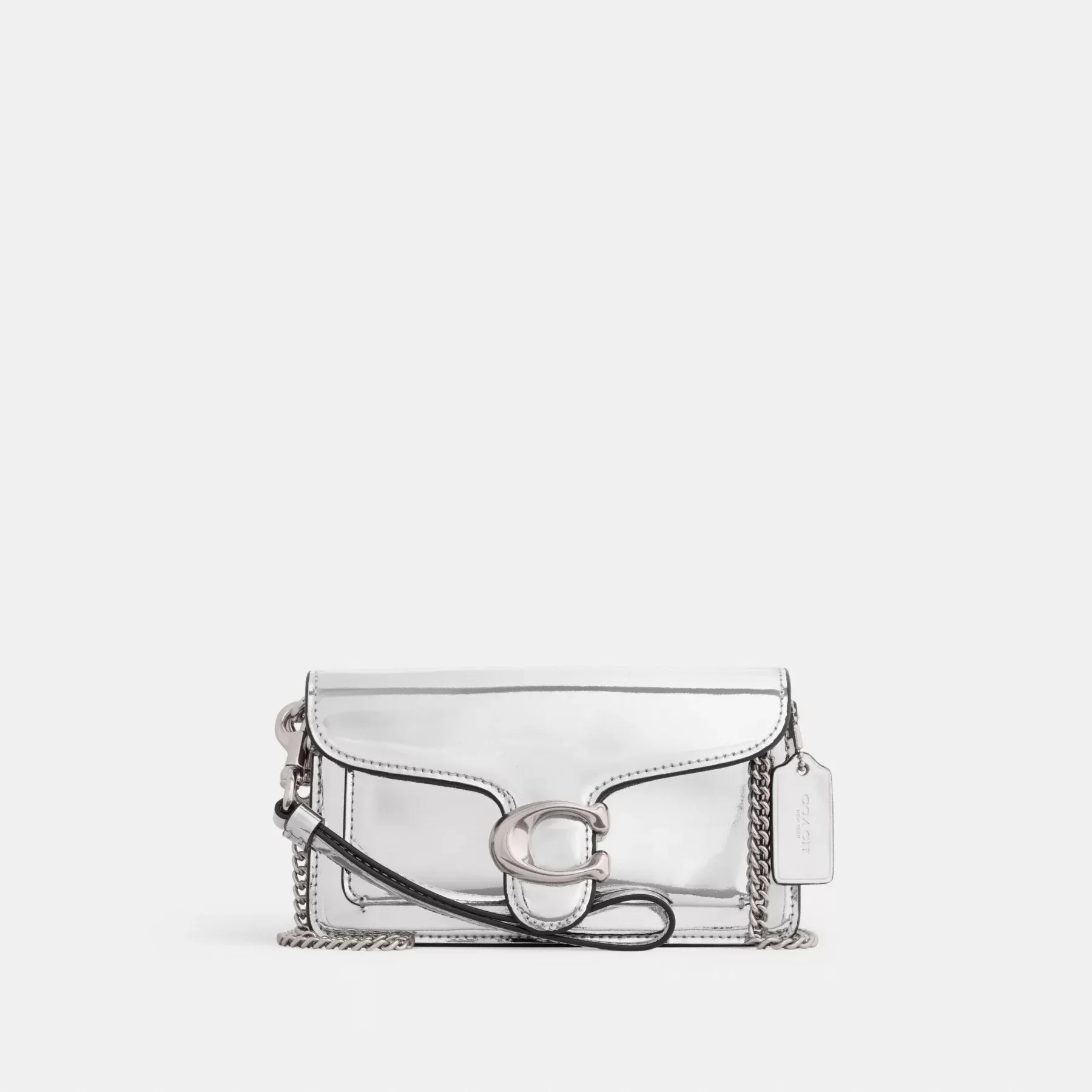 Tabby Crossbody In Silver Metallic Silver