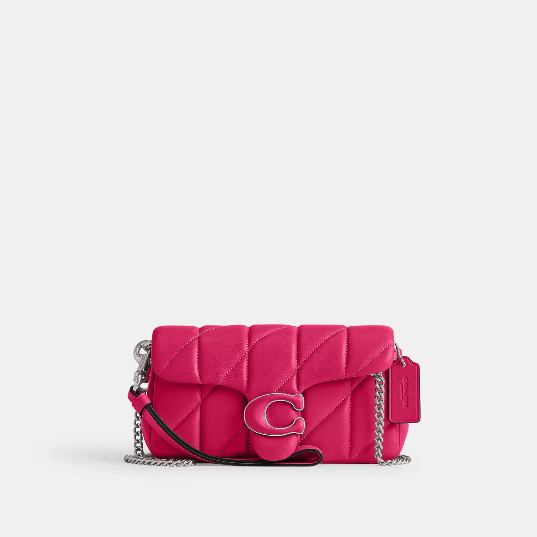 Tabby Crossbody Wristlet With Pillow Quilting Dragonfruit