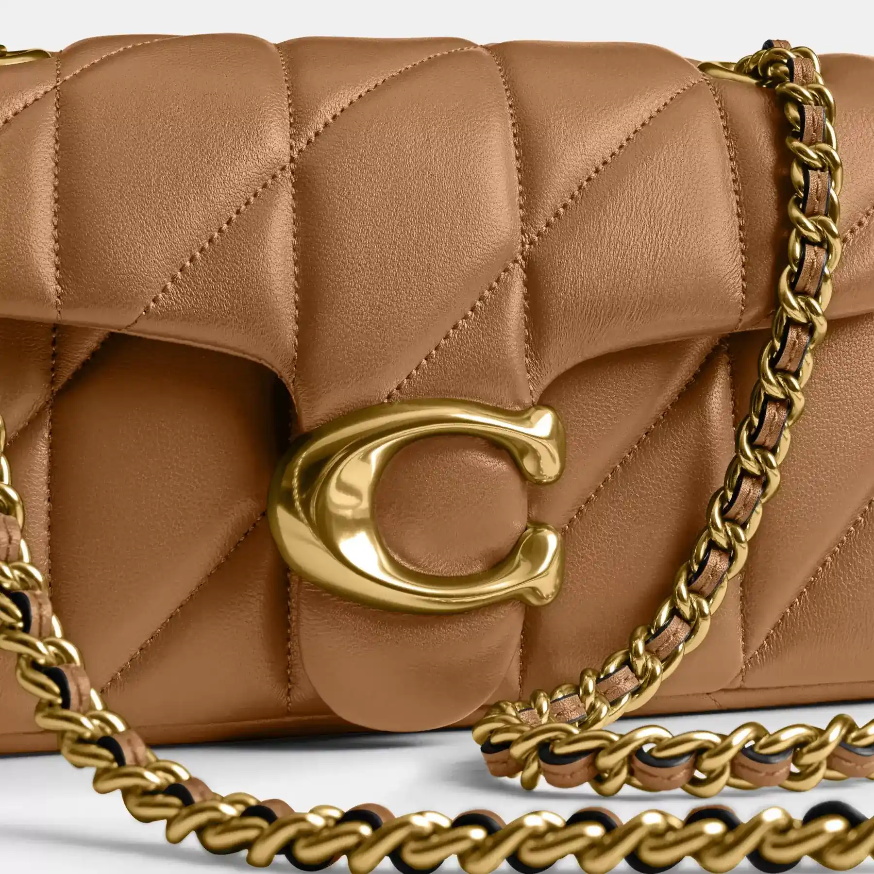 Tabby Shoulder Bag 20 With Pillow Quilting Honey Brown Tabby Shoulder Bag 20 With Pillow Quilting Honey Brown