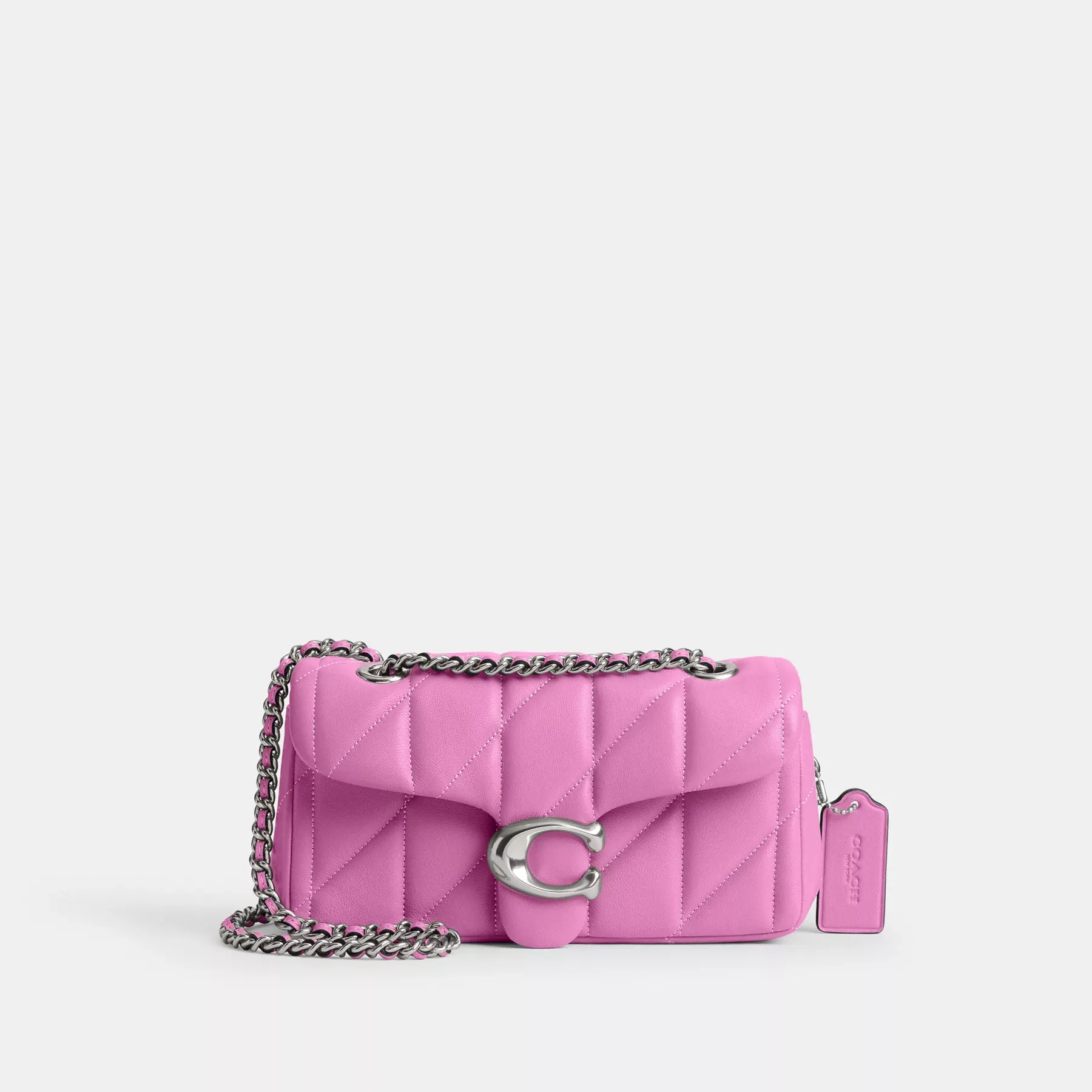 Tabby Shoulder Bag 20 With Pillow Quilting Fuchsia