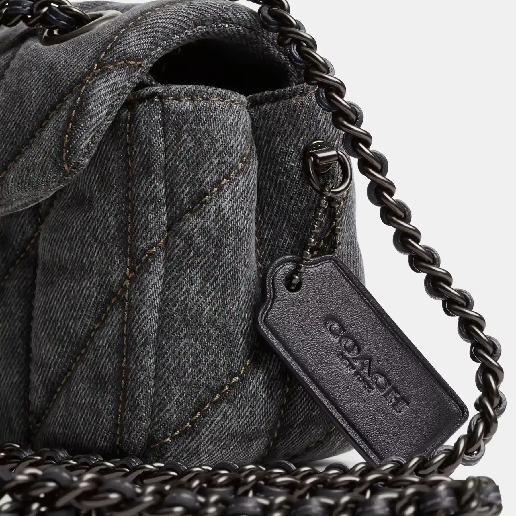 Tabby Shoulder Bag 20 With Quilting Washed Grey Tabby Shoulder Bag 20 With Quilting Washed Grey