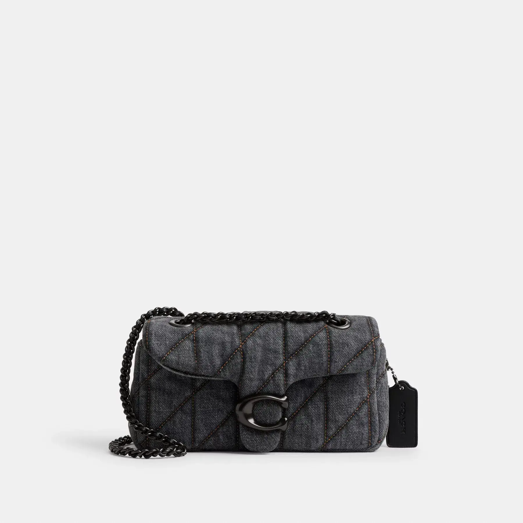 Tabby Shoulder Bag 20 With Quilting Washed Grey Tabby Shoulder Bag 20 With Quilting Washed Grey