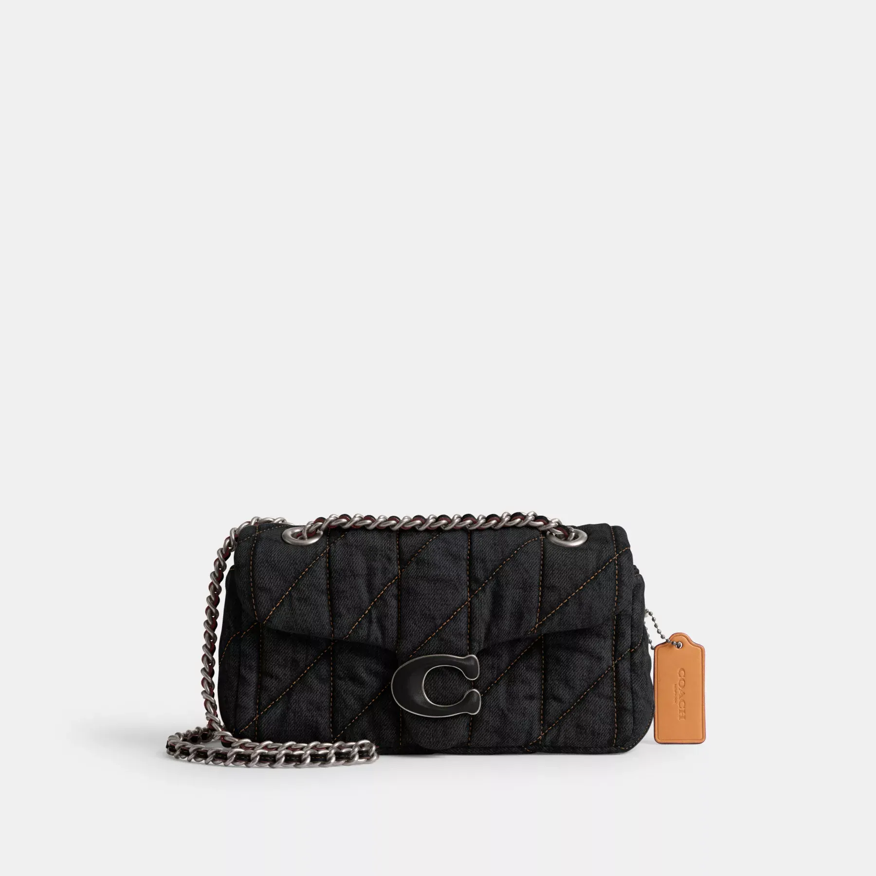 Tabby Shoulder Bag 20 With Quilting Black