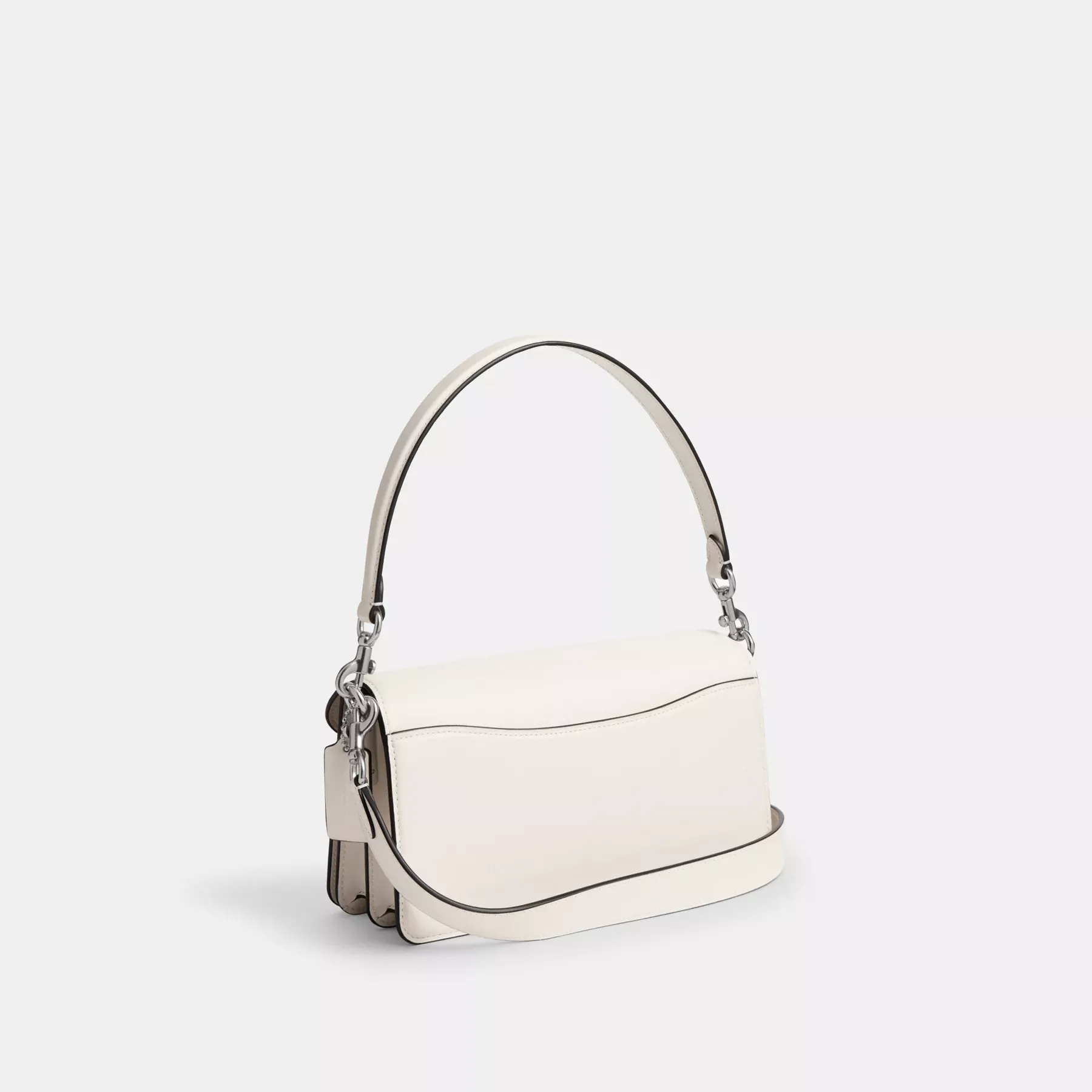 Tabby Shoulder Bag 26 In Signature Canvas White Chalk