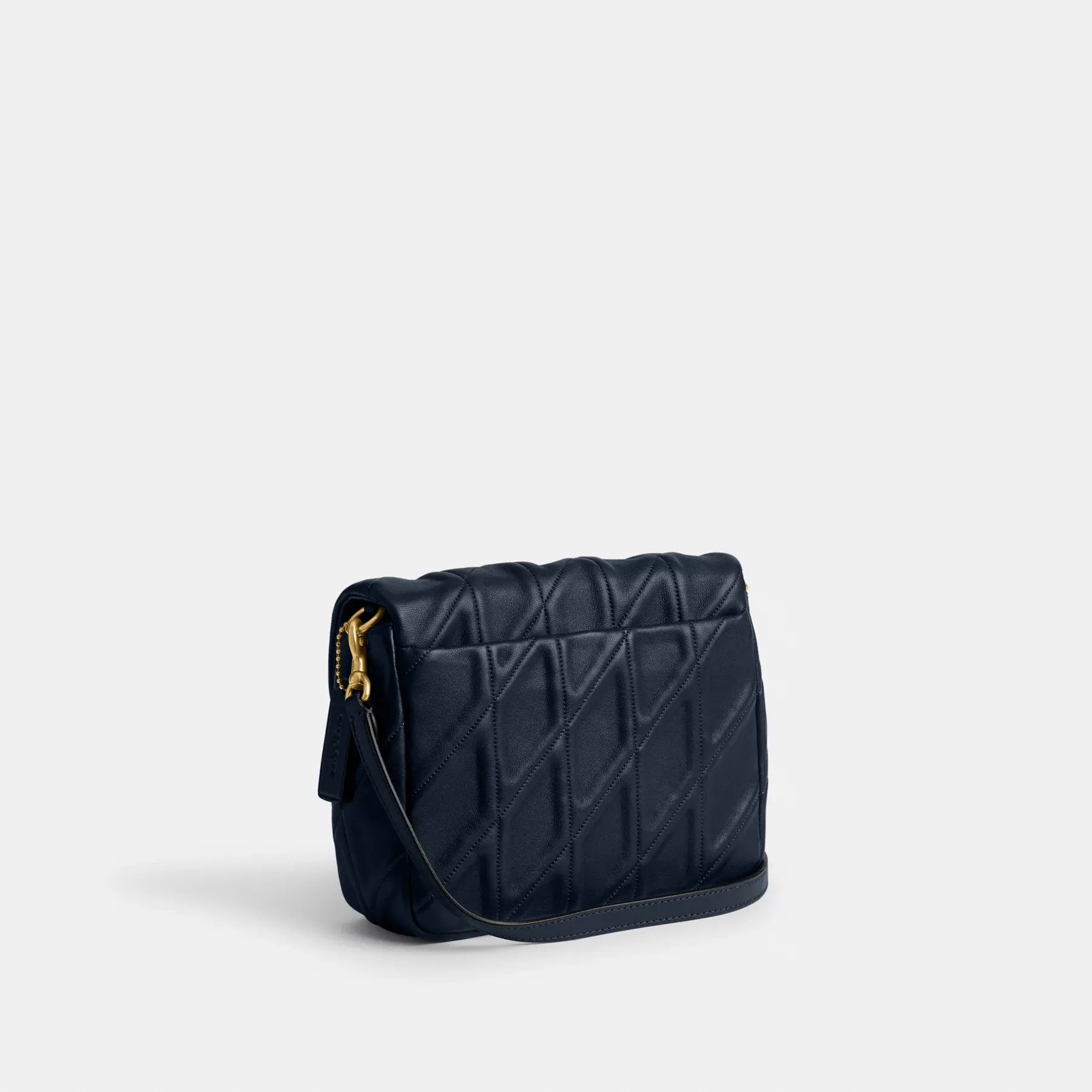 Times Square Tabby Shoulder Bag With Quilting Dark Navy