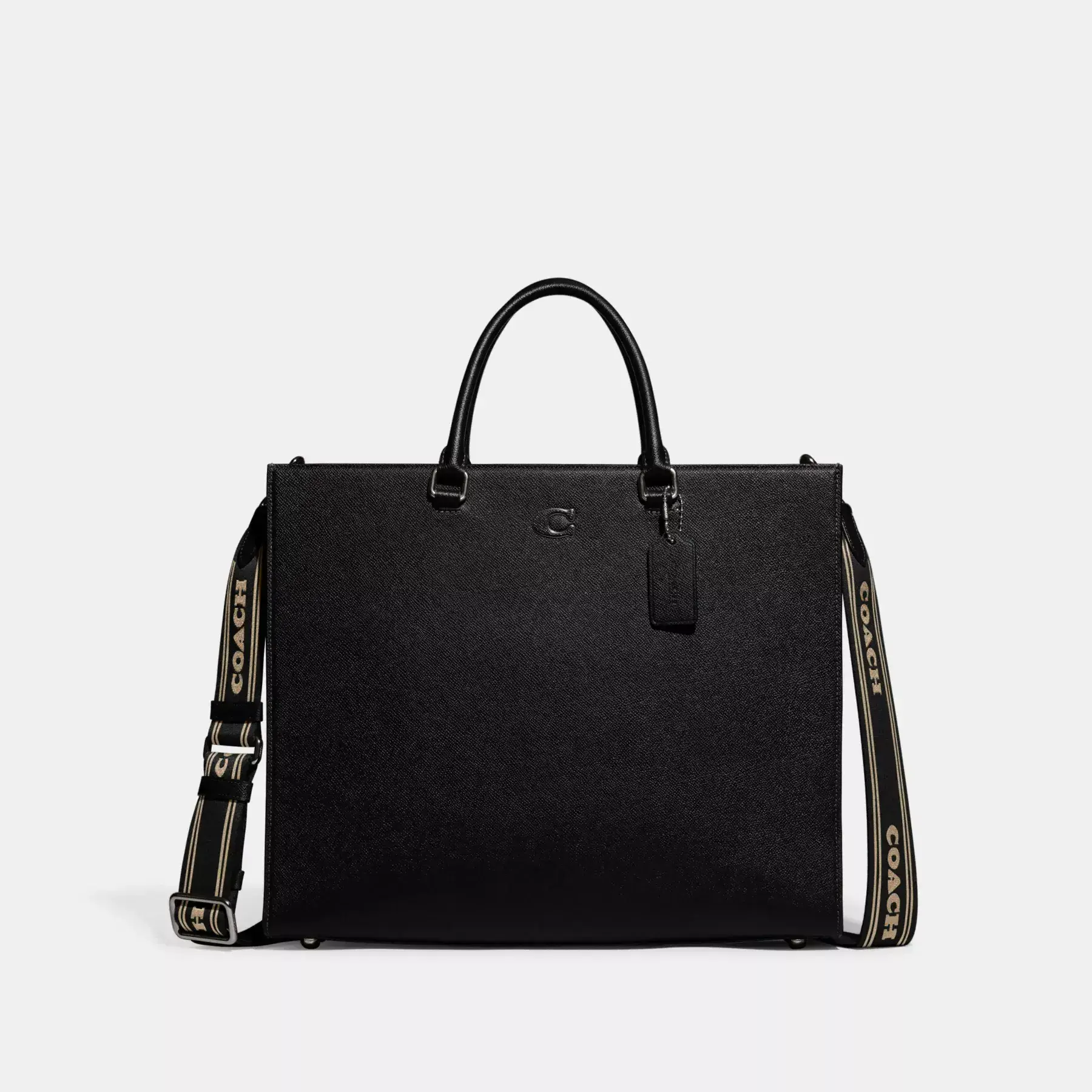 Tote 40 With Signature Canvas Interior Black