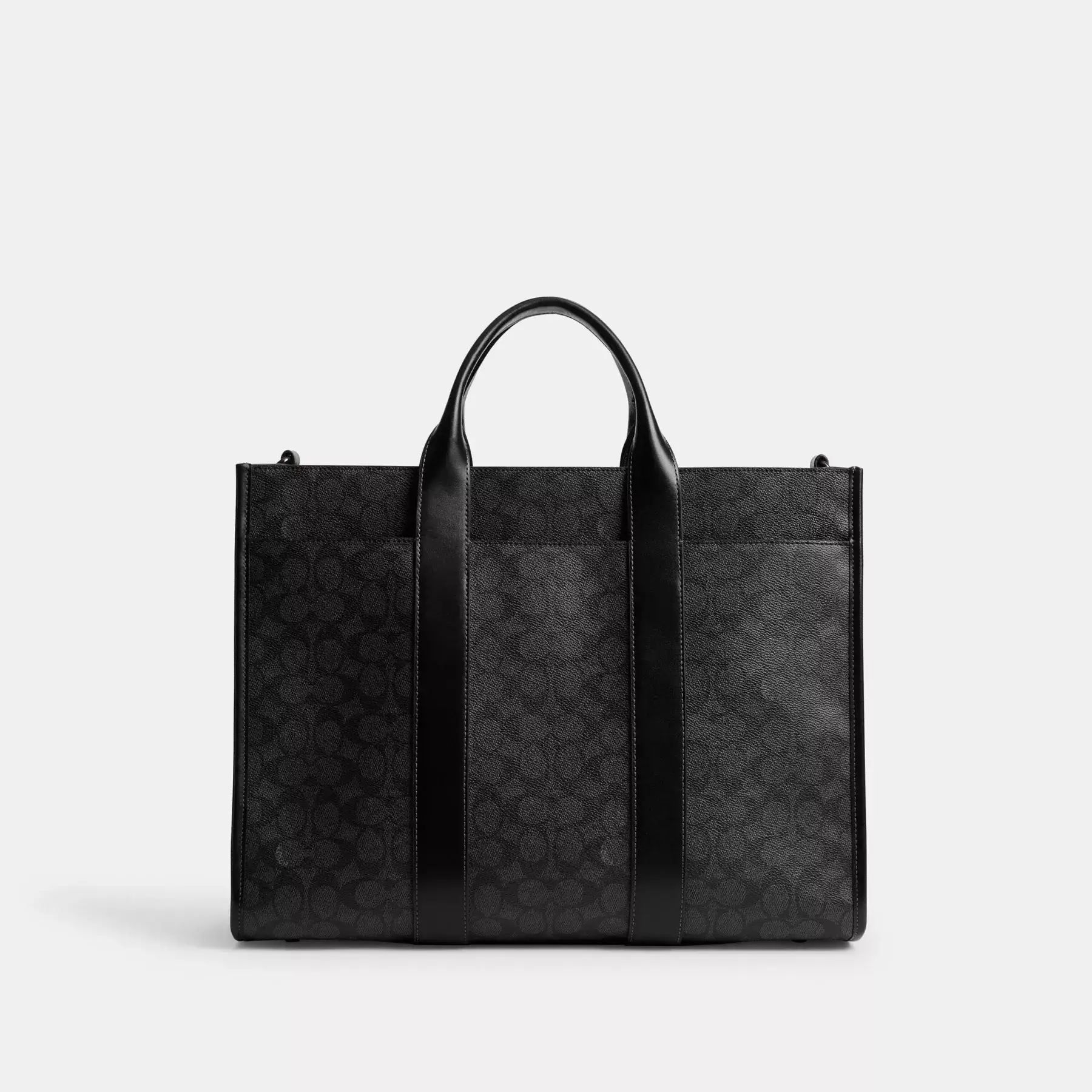 Wesley Tote In Signature Canvas Charcoal Wesley Tote In Signature Canvas Charcoal
