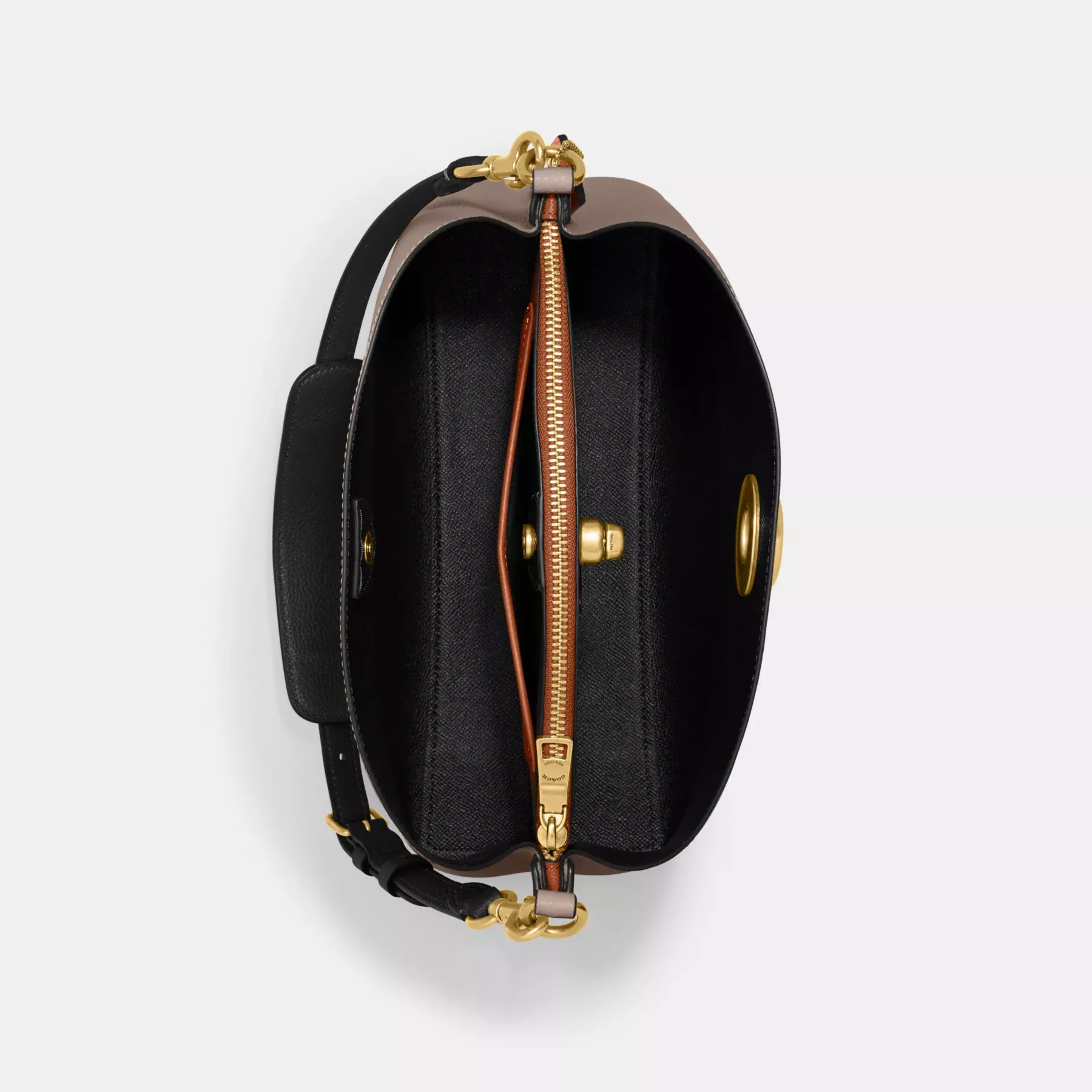 Willow Shoulder Bag In Colorblock Dark Stone Willow Shoulder Bag In Colorblock Dark Stone