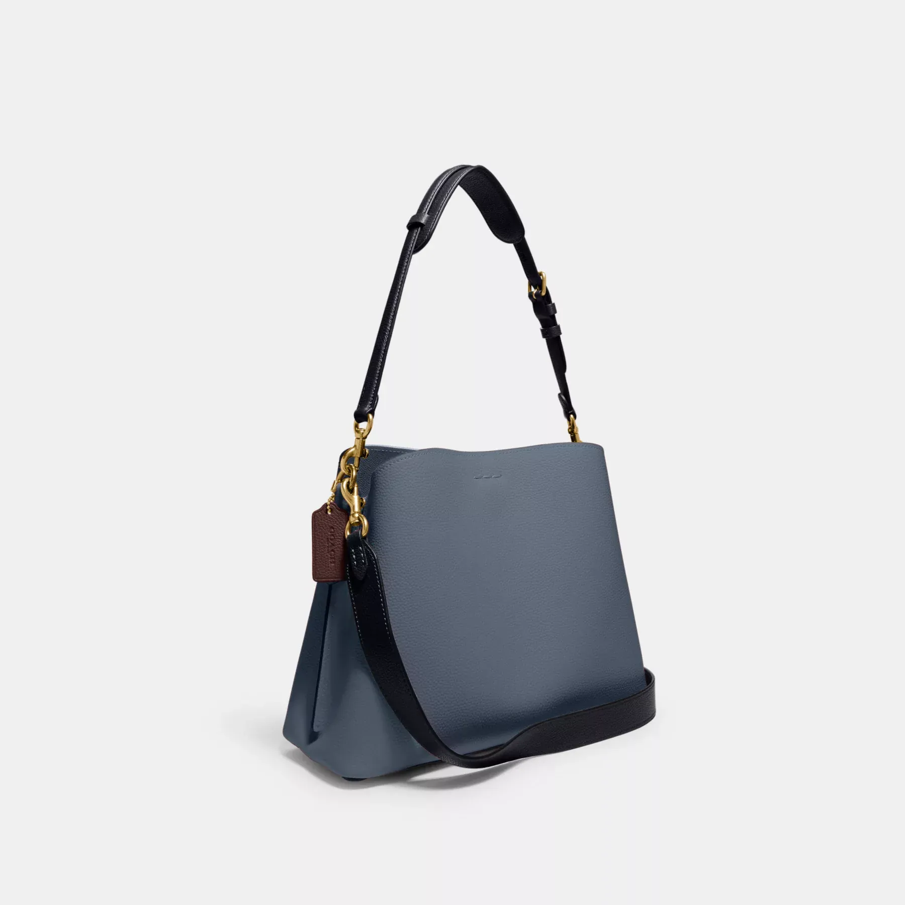 Willow Shoulder Bag In Colorblock Denim