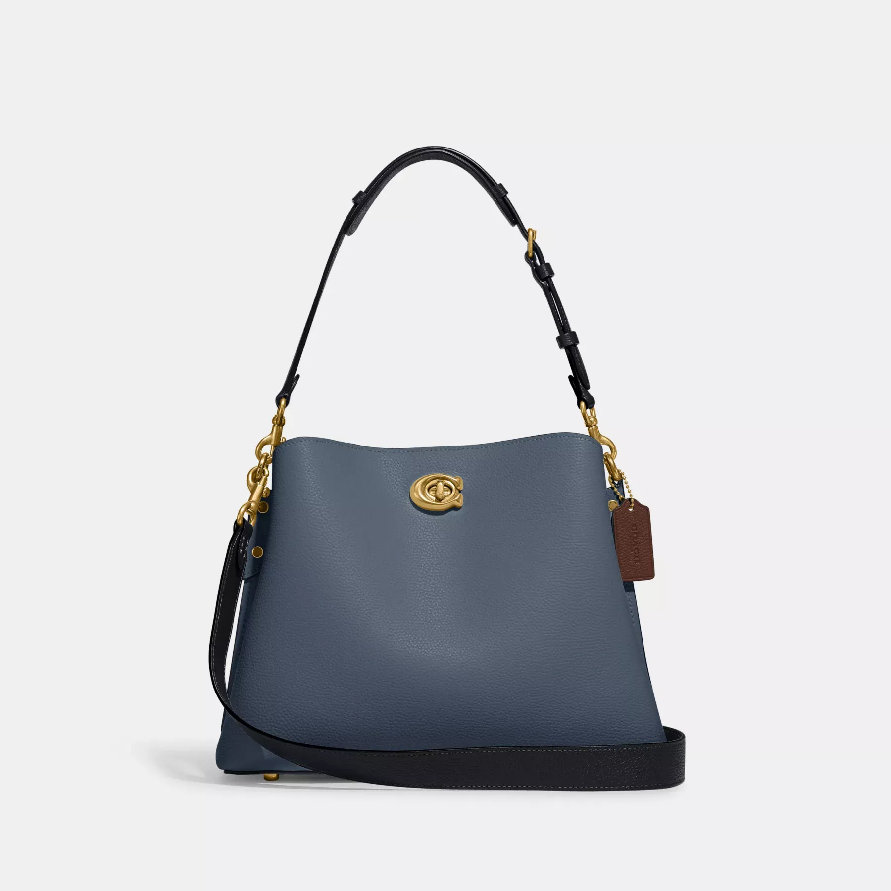 Willow Shoulder Bag In Colorblock Denim