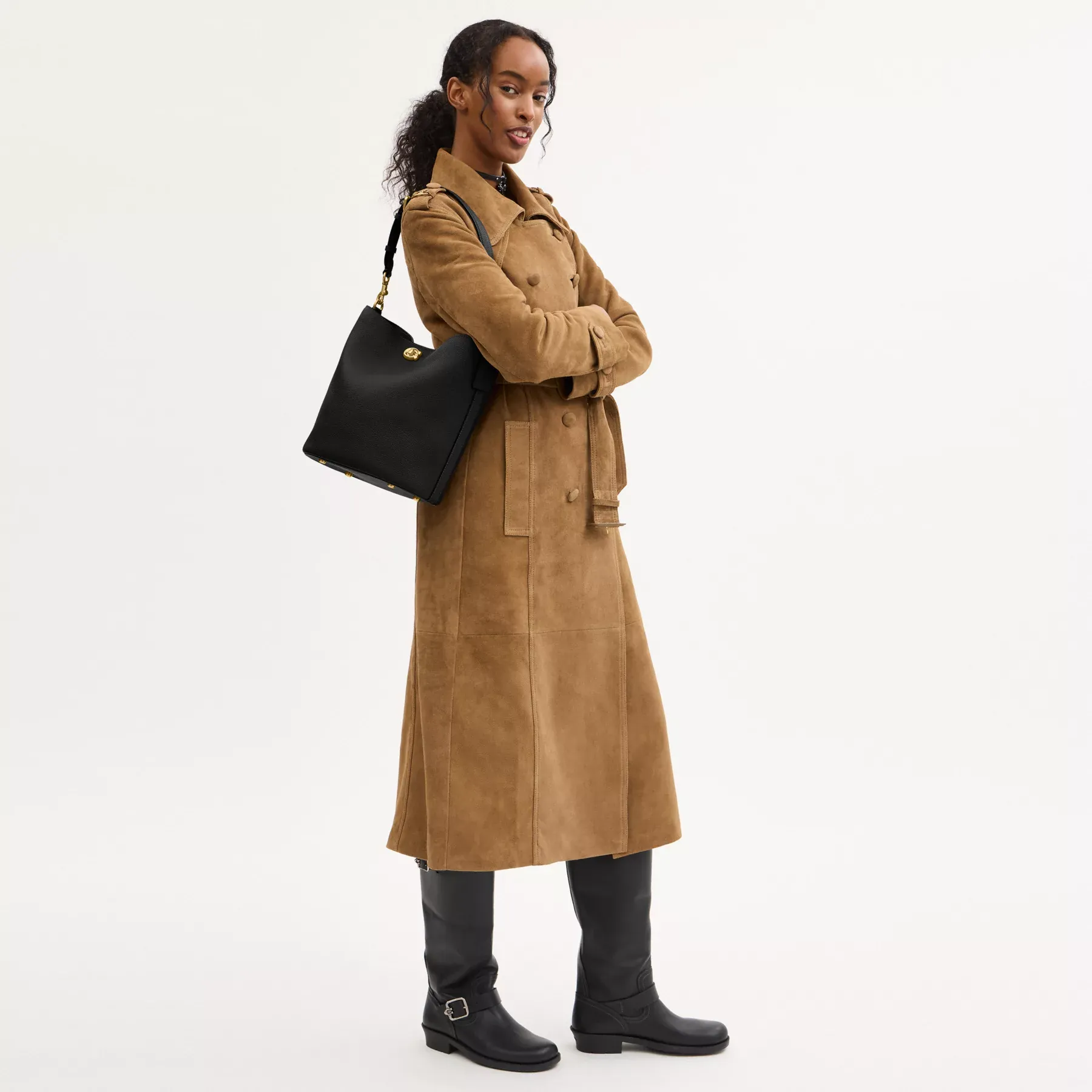 Willow Soft Bucket Bag Black Willow Soft Bucket Bag Black