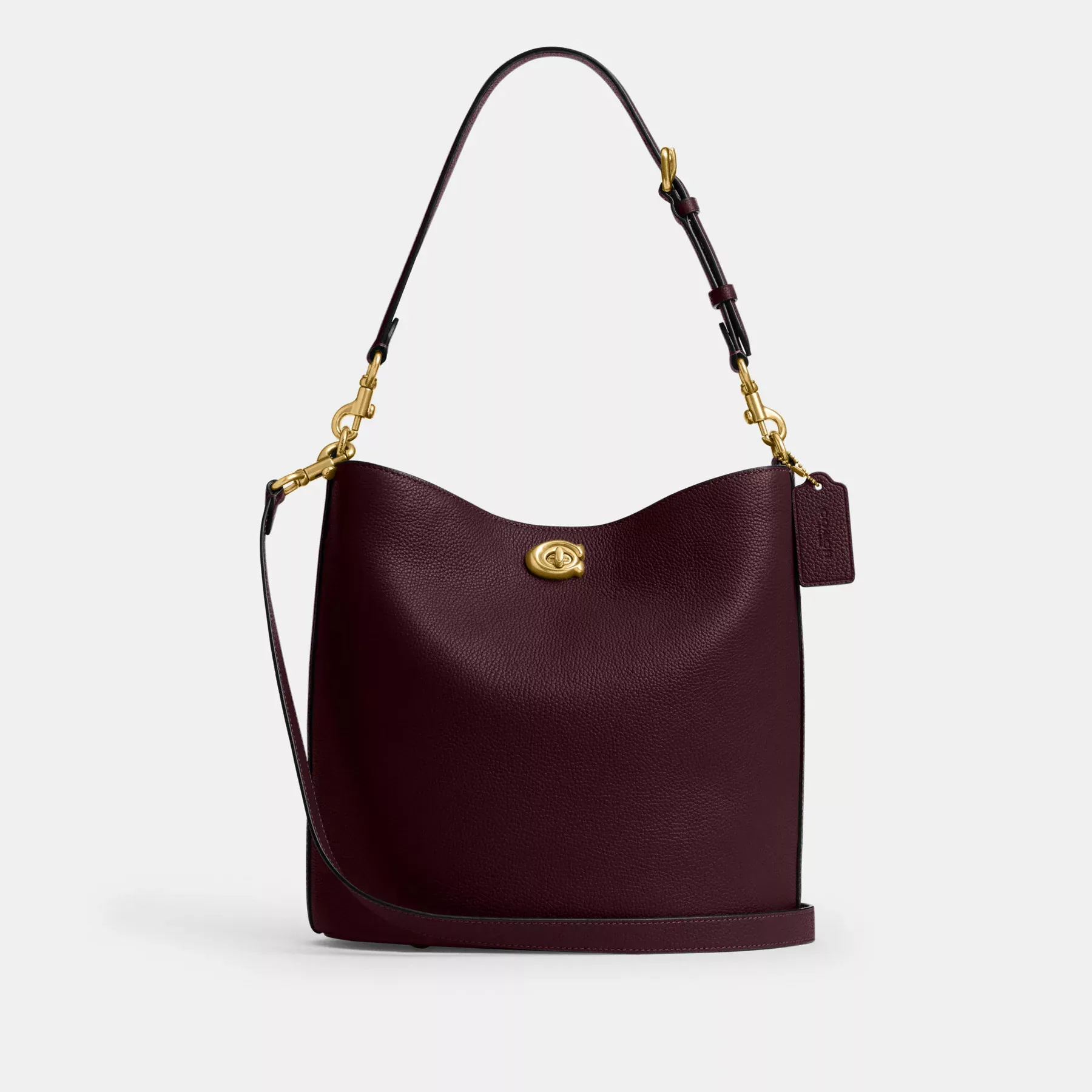 Willow Soft Bucket Bag Merlot