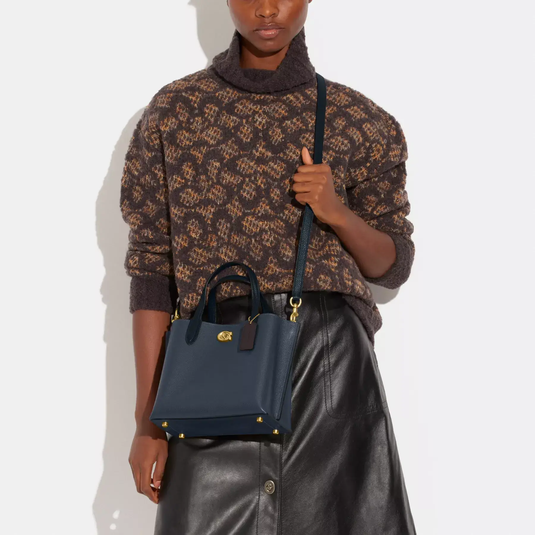 Willow Tote 24 In Colorblock Denim Willow Tote 24 In Colorblock Denim