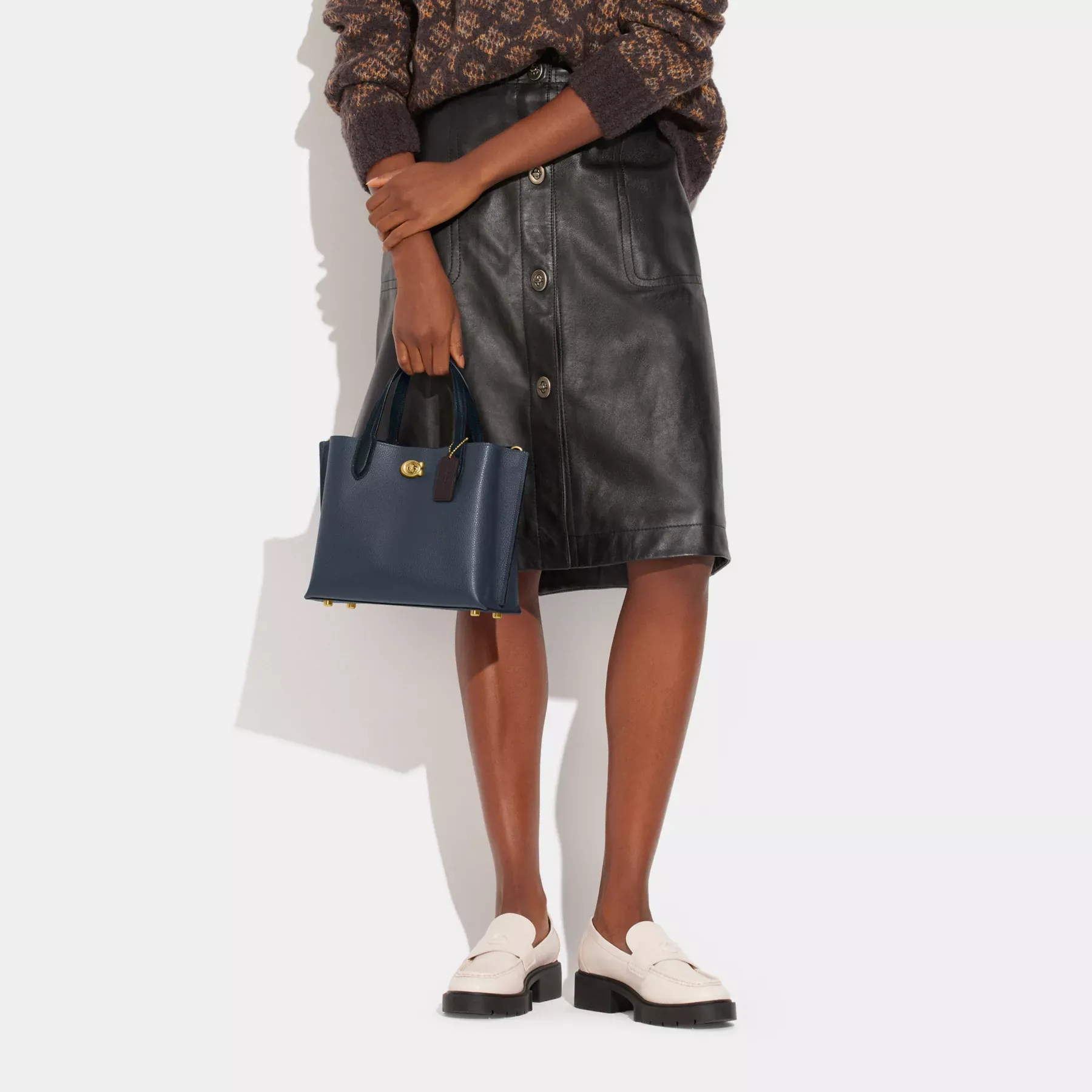 Willow Tote 24 In Colorblock Denim Willow Tote 24 In Colorblock Denim